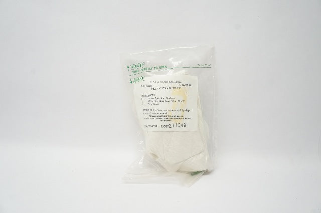 E.M.Adams 14-B368 Pelvic Exam Tray