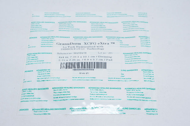 Advanced MAND47H Healing Bandage GranuDerm XCFG 4 x 4inch
