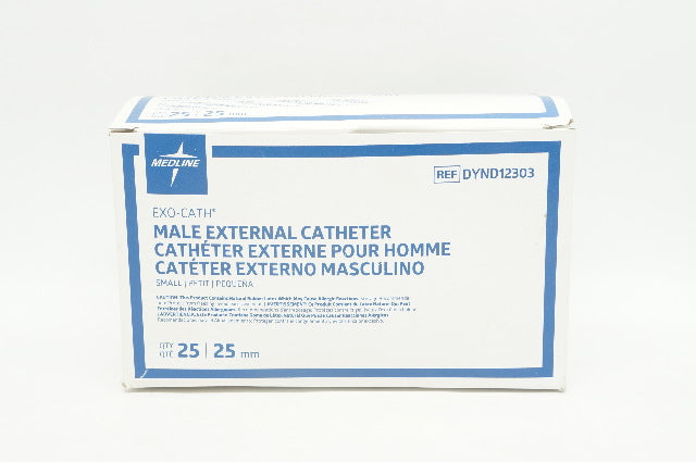 Medline DYND12303 Exo-Cath Male External Cath. Small 25mm - Box of 25