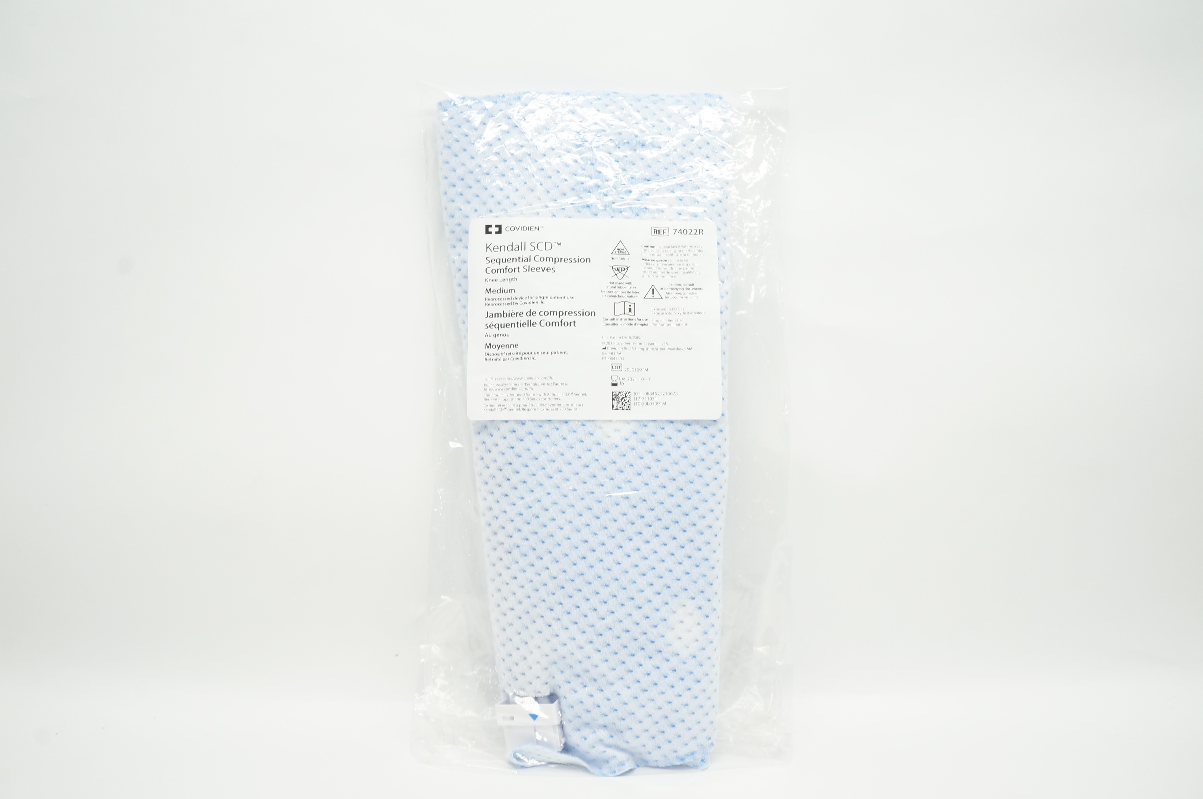 Covidien 74022R Kendall SCD Sequential Compression Comfort Sleeves, Medium