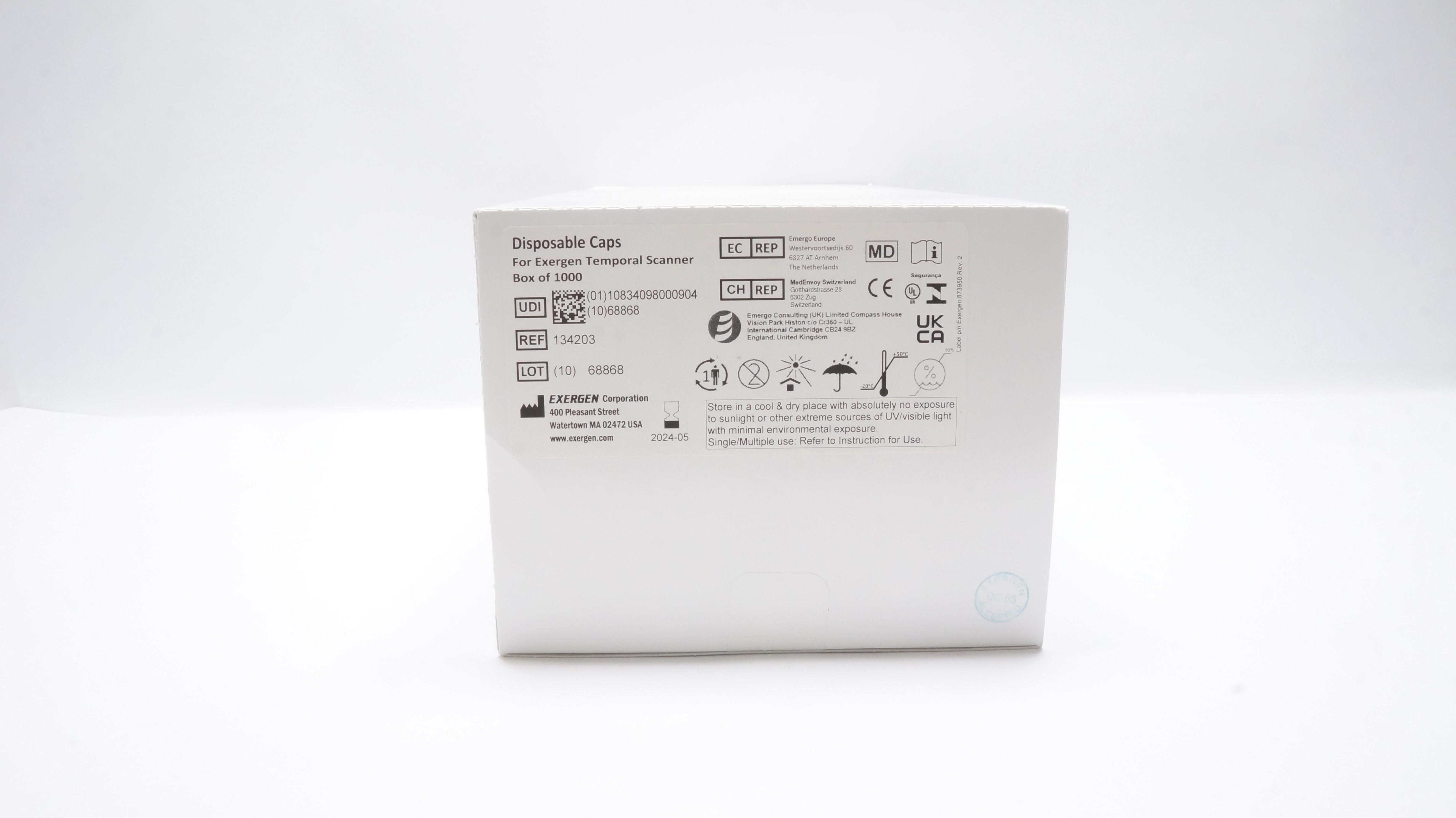 Exergen 134203 TemporalScanner Disposable Caps (x) - Box of 1000