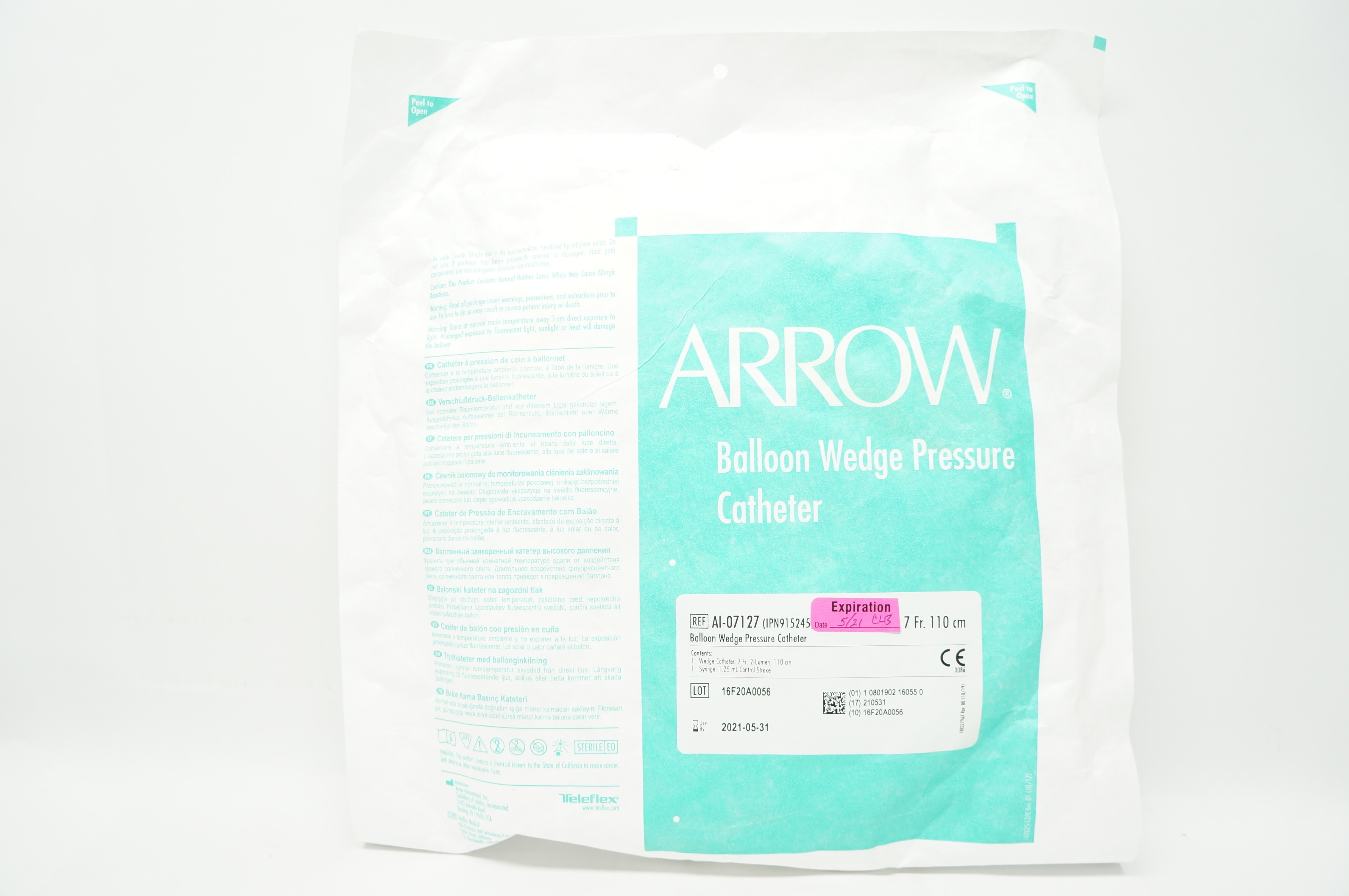 Arrow AI-07127 Balloon Wedge Pressure Cath. 7Fr x 110cm (x)