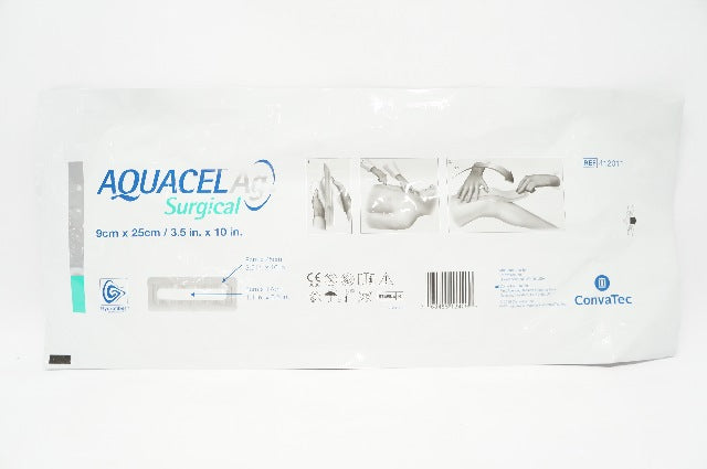 ConvaTec 412011 AquacelAg Surgical Cover Dressing 3.5 inch x 10 inch