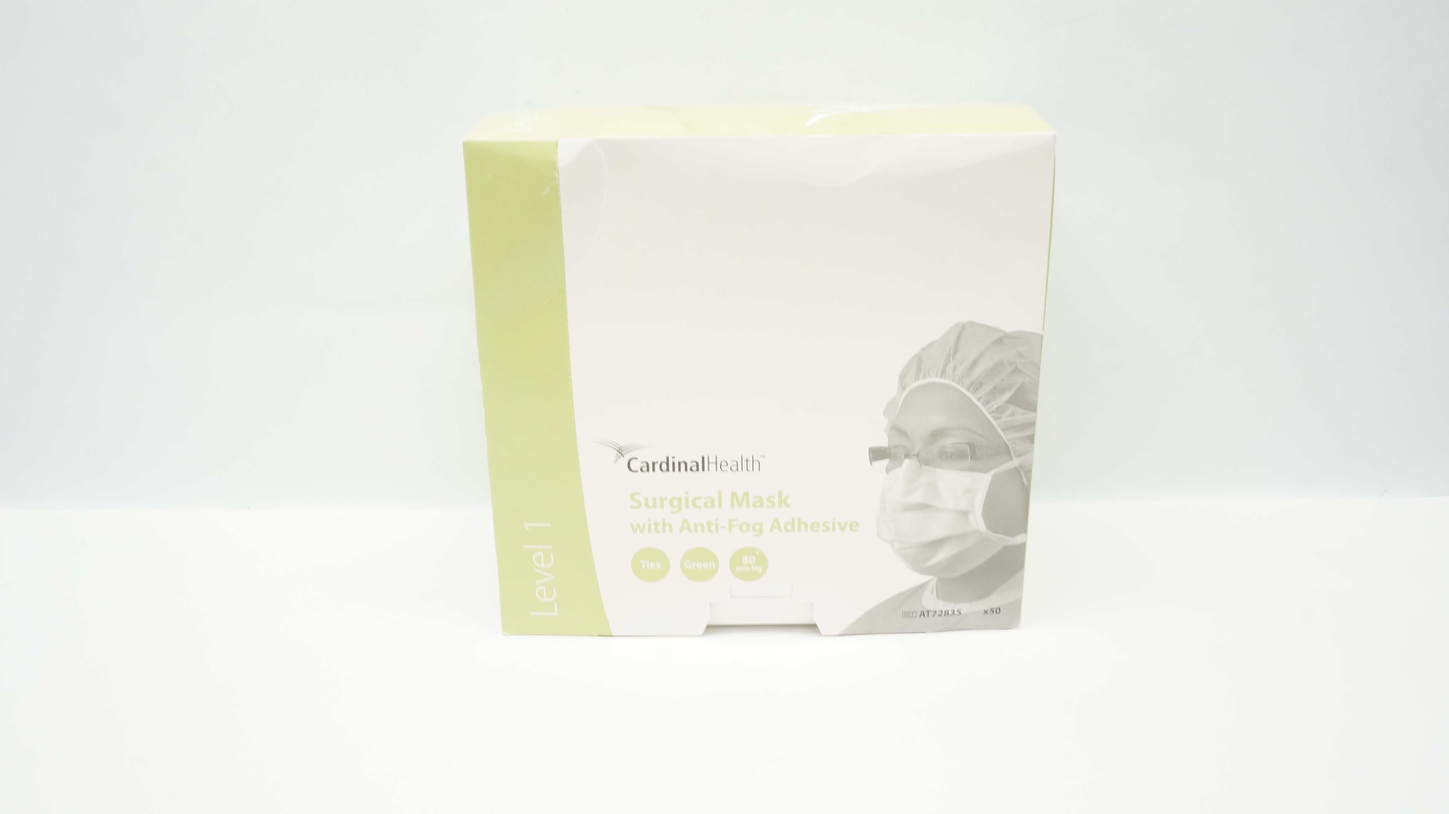 Cardinal Health AT72835 Surgical Mask W/Anti-fog Adhesive Level 3 - Box of 50