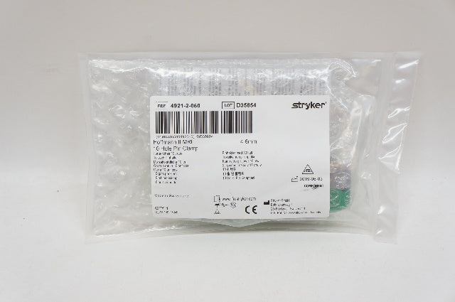 Stryker 4921-2-060 Hoffmann II MRI 10 Hole Pin Clamp, 4-6mm
