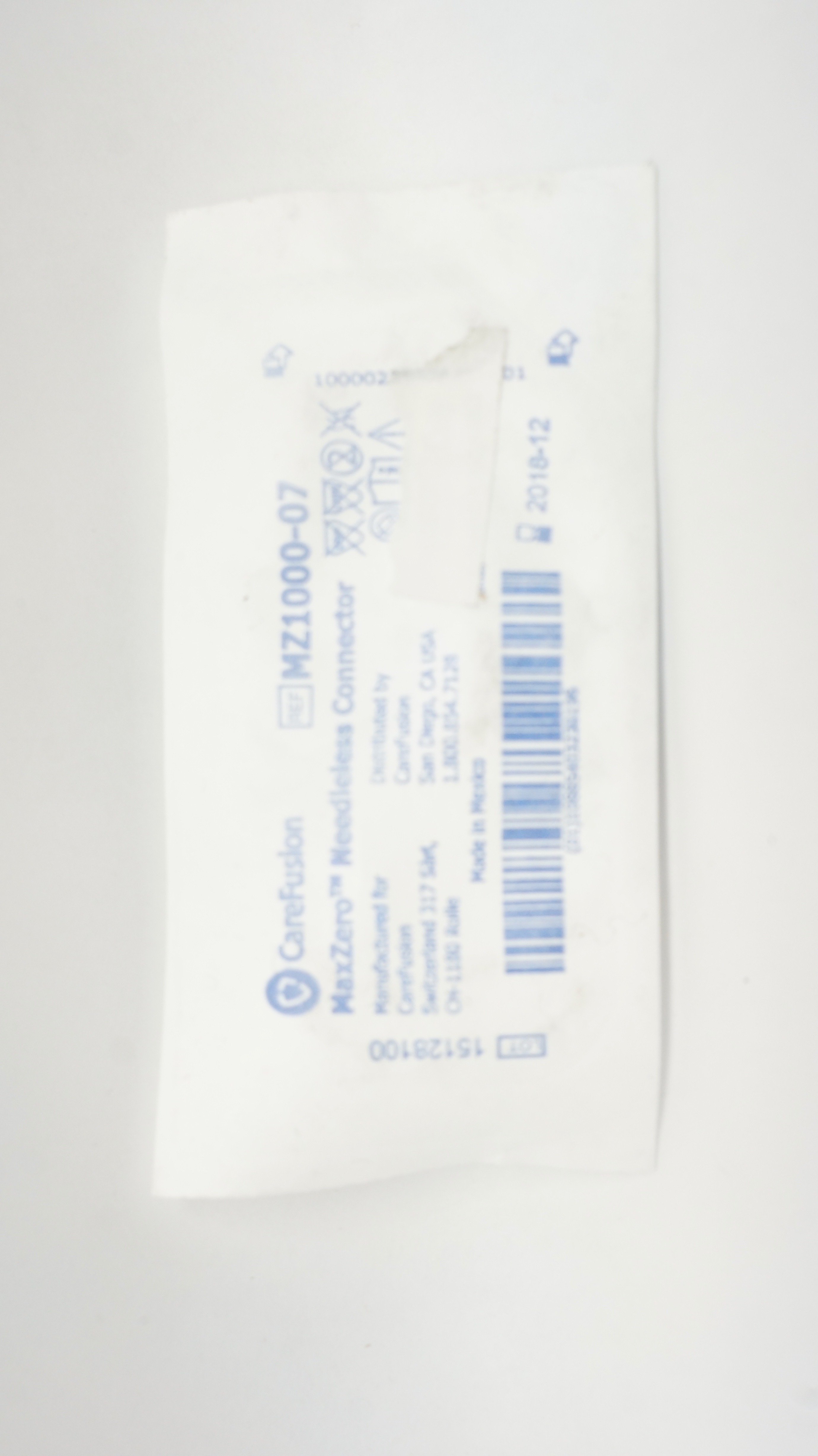 CareFusion MZ1000-07 MaxZero Ndleless Connector (x)