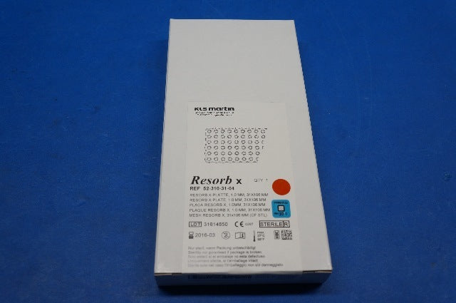 KLS Martin 52-310-31-04 Resorb X-Plate, 1.0mm, 31 x 106mm (x)