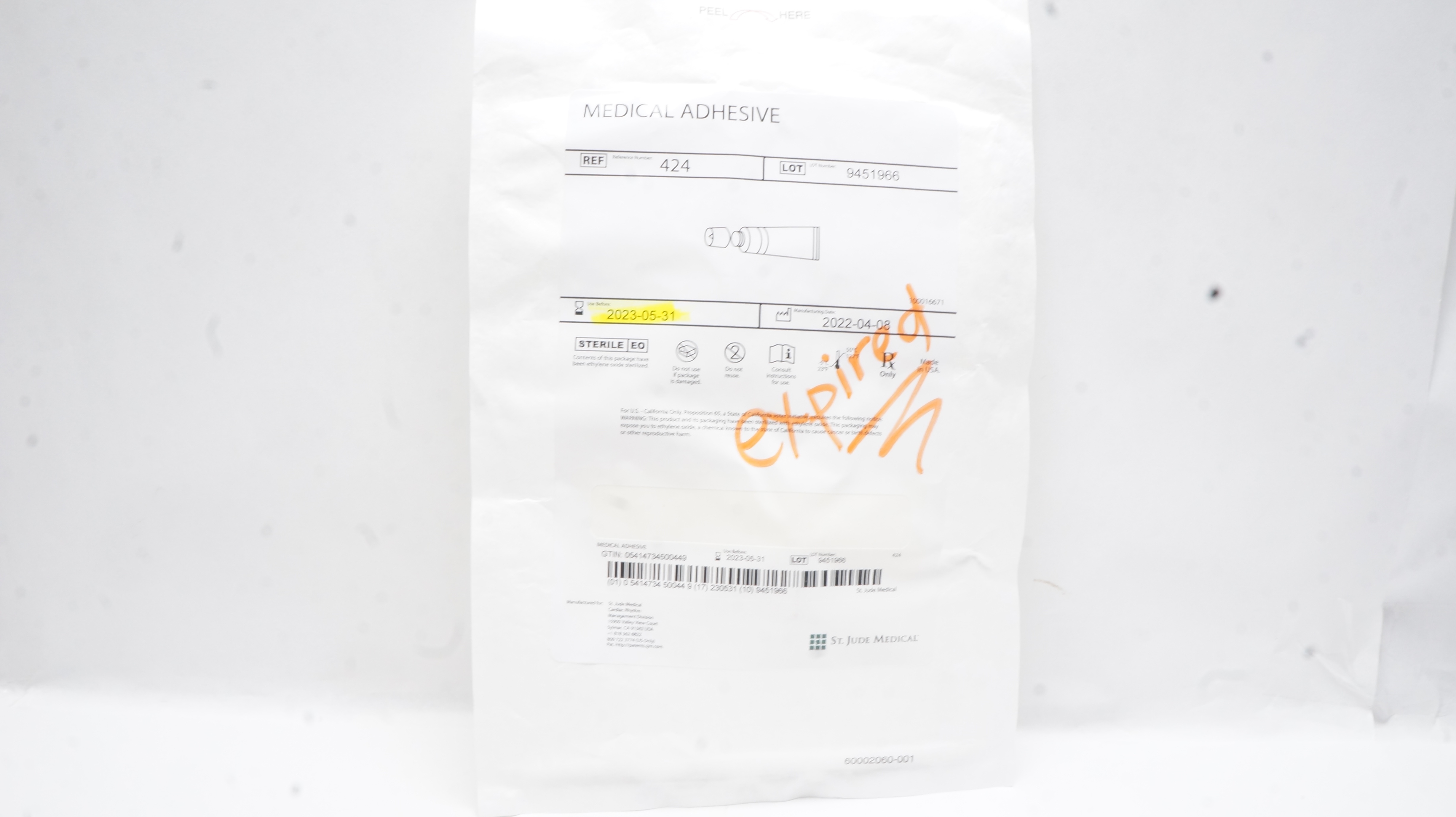 St.Jude Medical 424 Medical Adhesive (x)