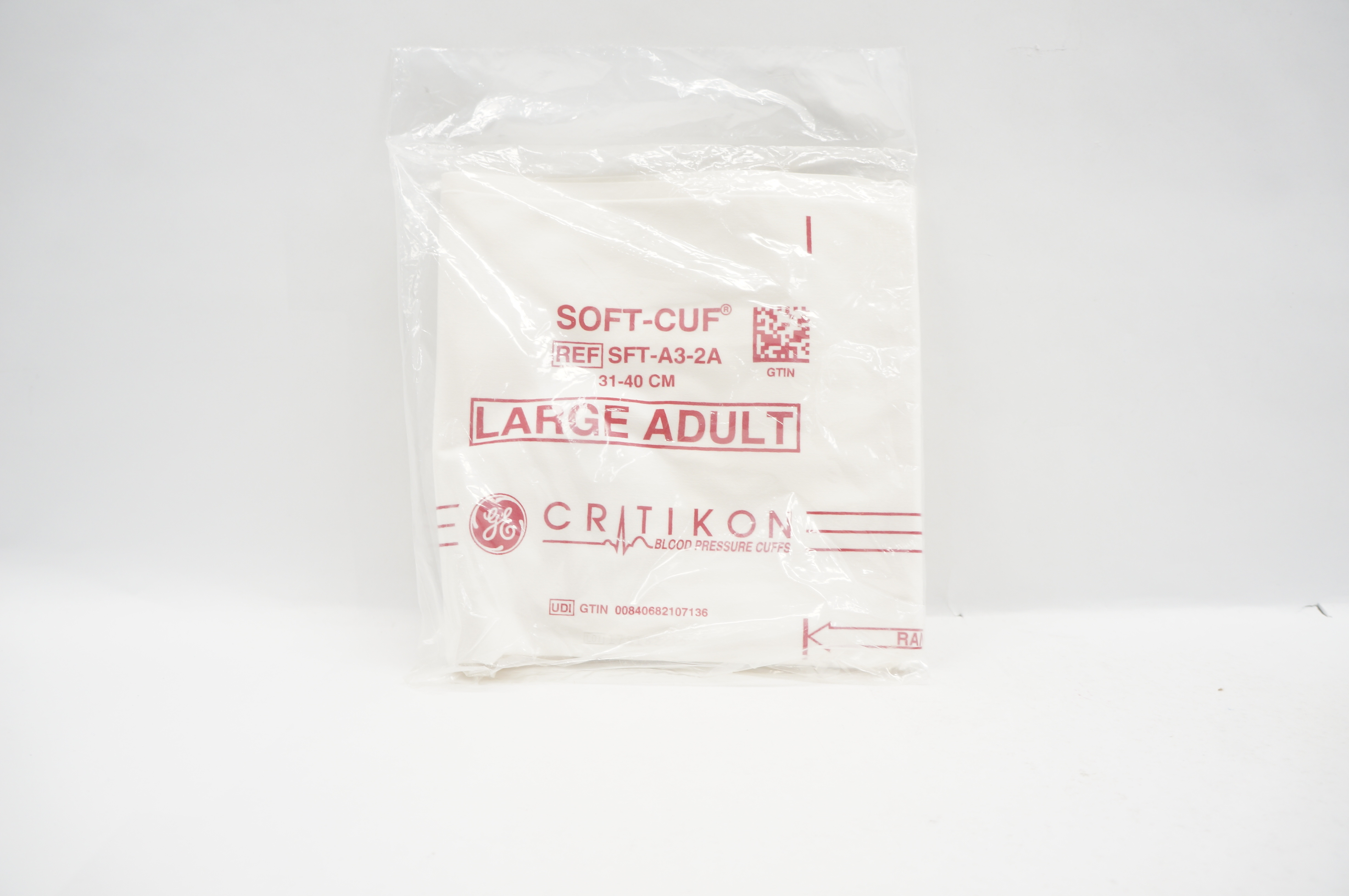 GE SFT-A3-2A-L Soft-Cuf Critikon Blood Pressure Cuffs 31-40cm, Large Adult