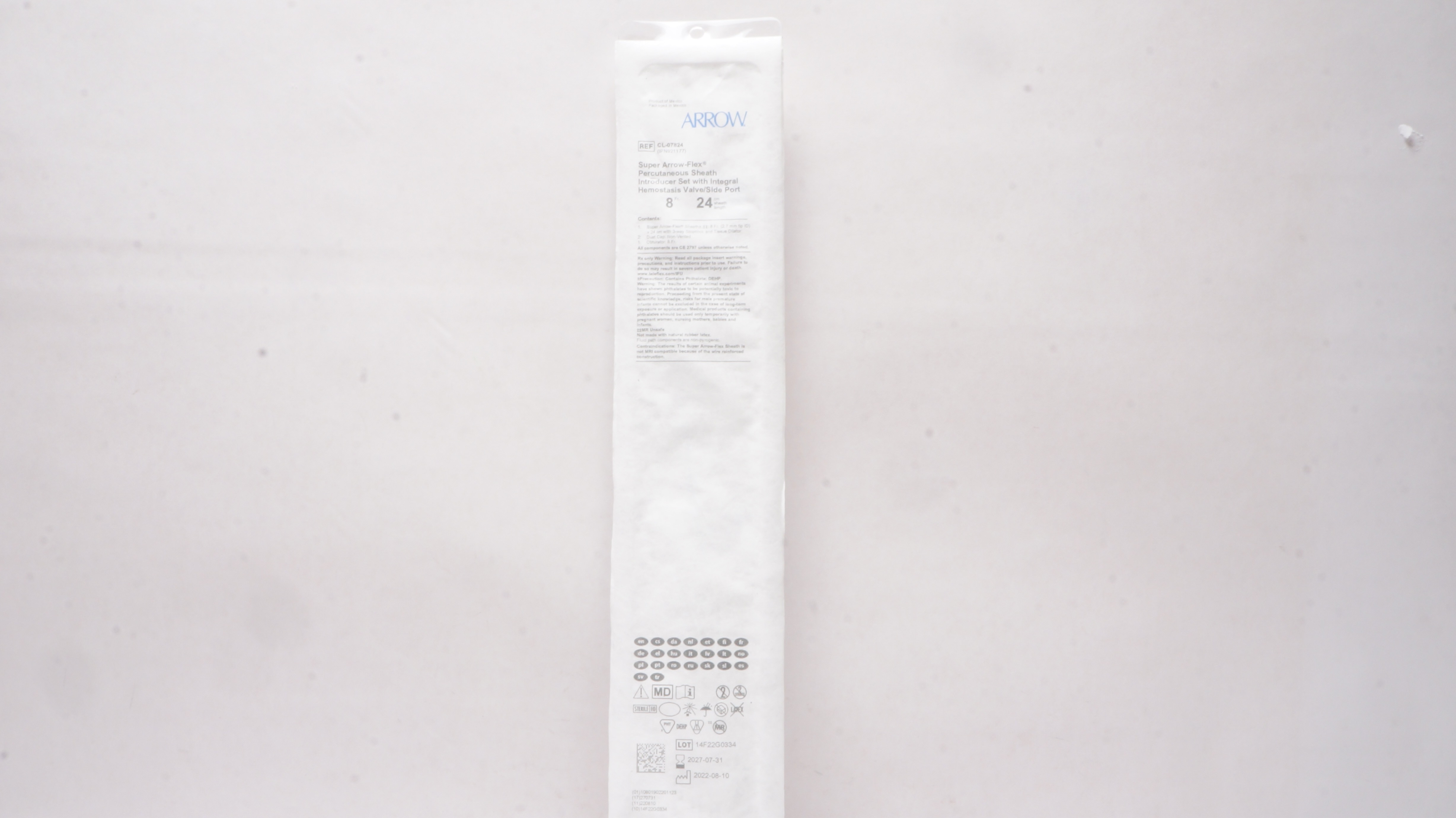 Arrow CL-07824 Super Arrow-Flex Percutaneous Sheath Introducer Set