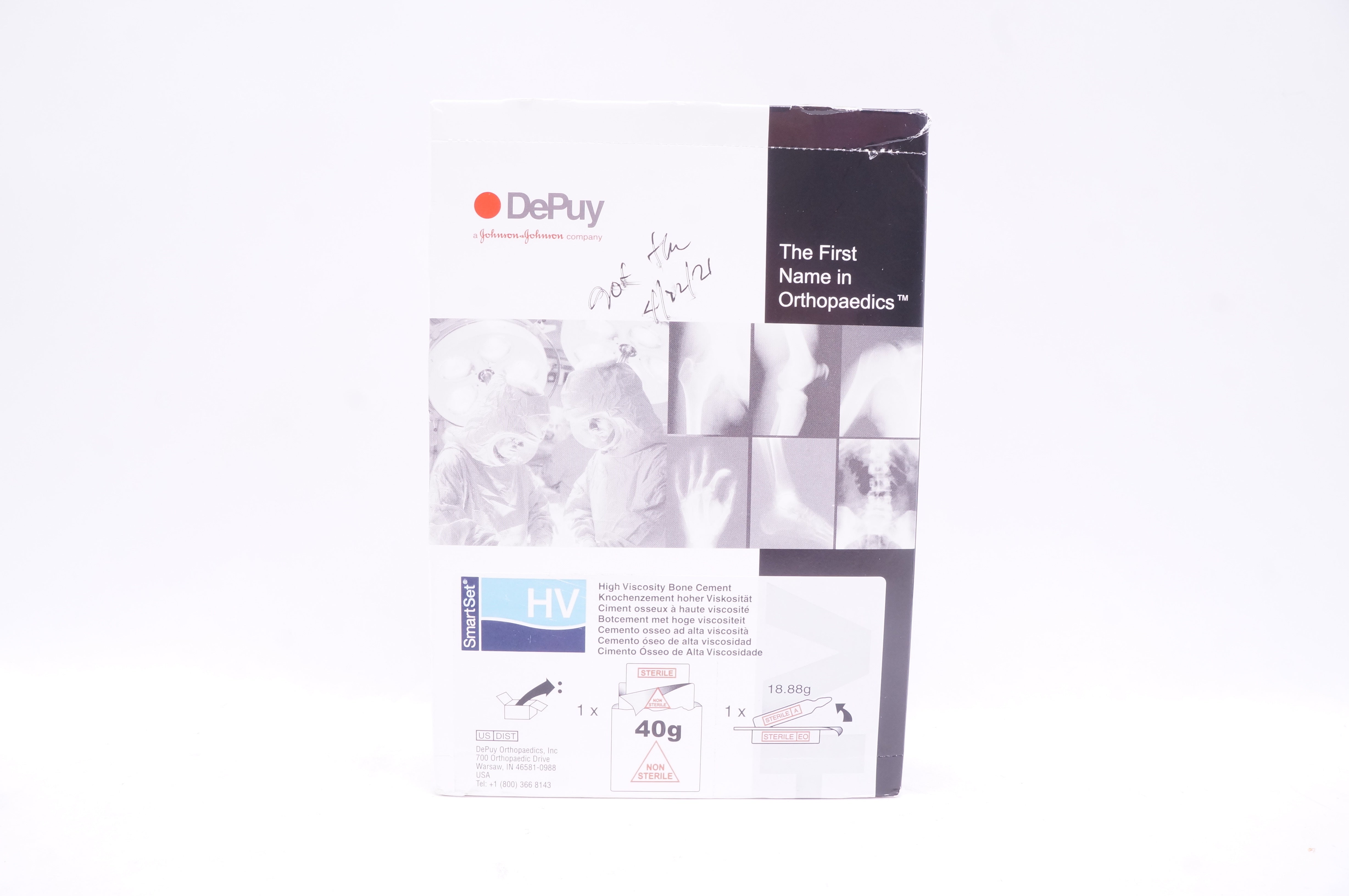 DePuy 3092-040 High Viscosity Bone Cement 40g