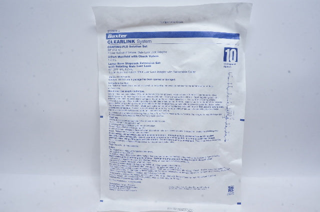 Baxter 2C8931s CLEARLINK System CONTINU-FLO Solution Set 88inch, 1.0mL
