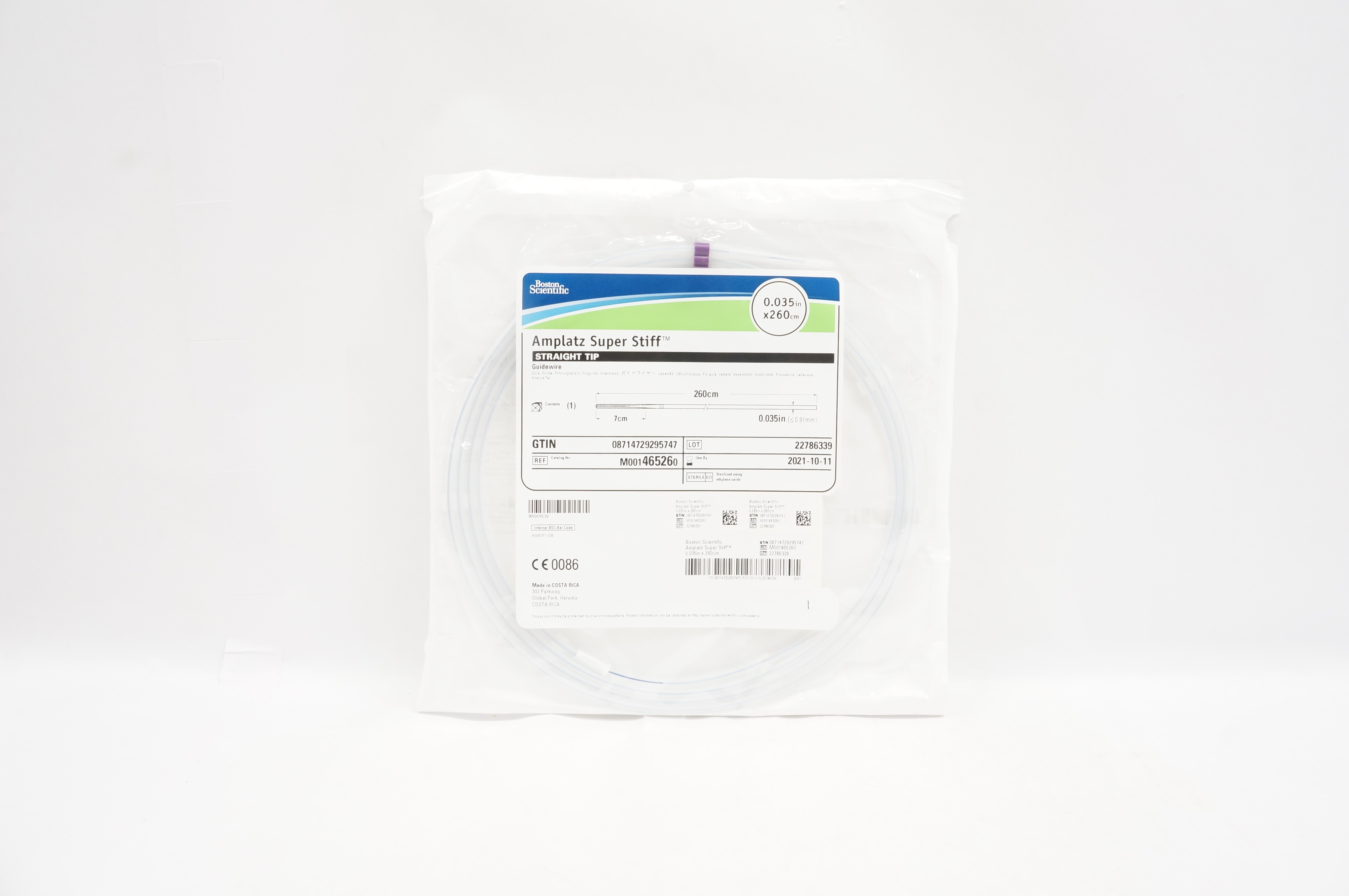 Boston Scientific M001465260 Amplatz Super Stiff Guidewire 0.035inch x 260cm (x)