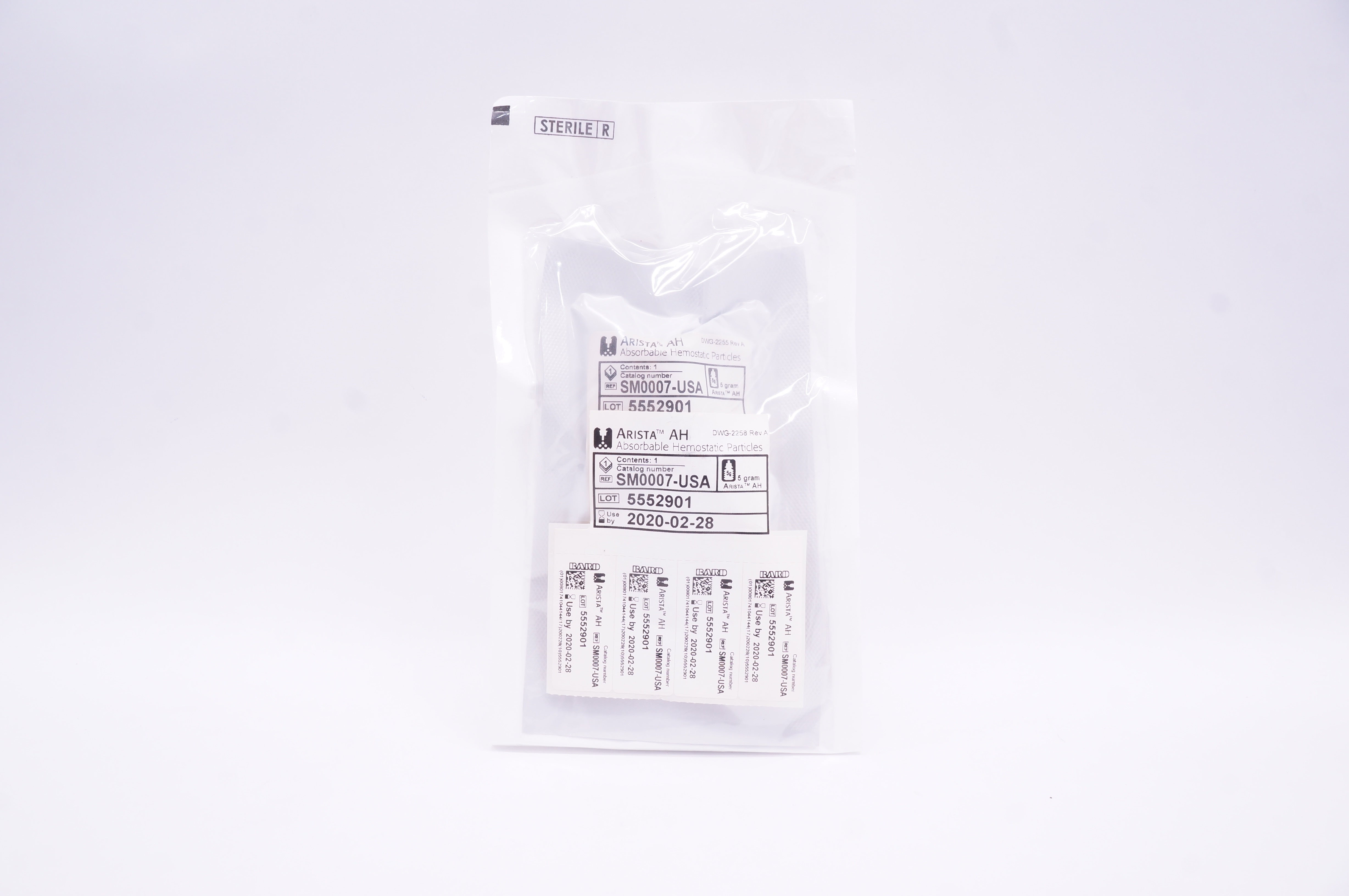 Bard SM0007-USA Arista AH Absorbable Hemostatic Particles 5g (x)
