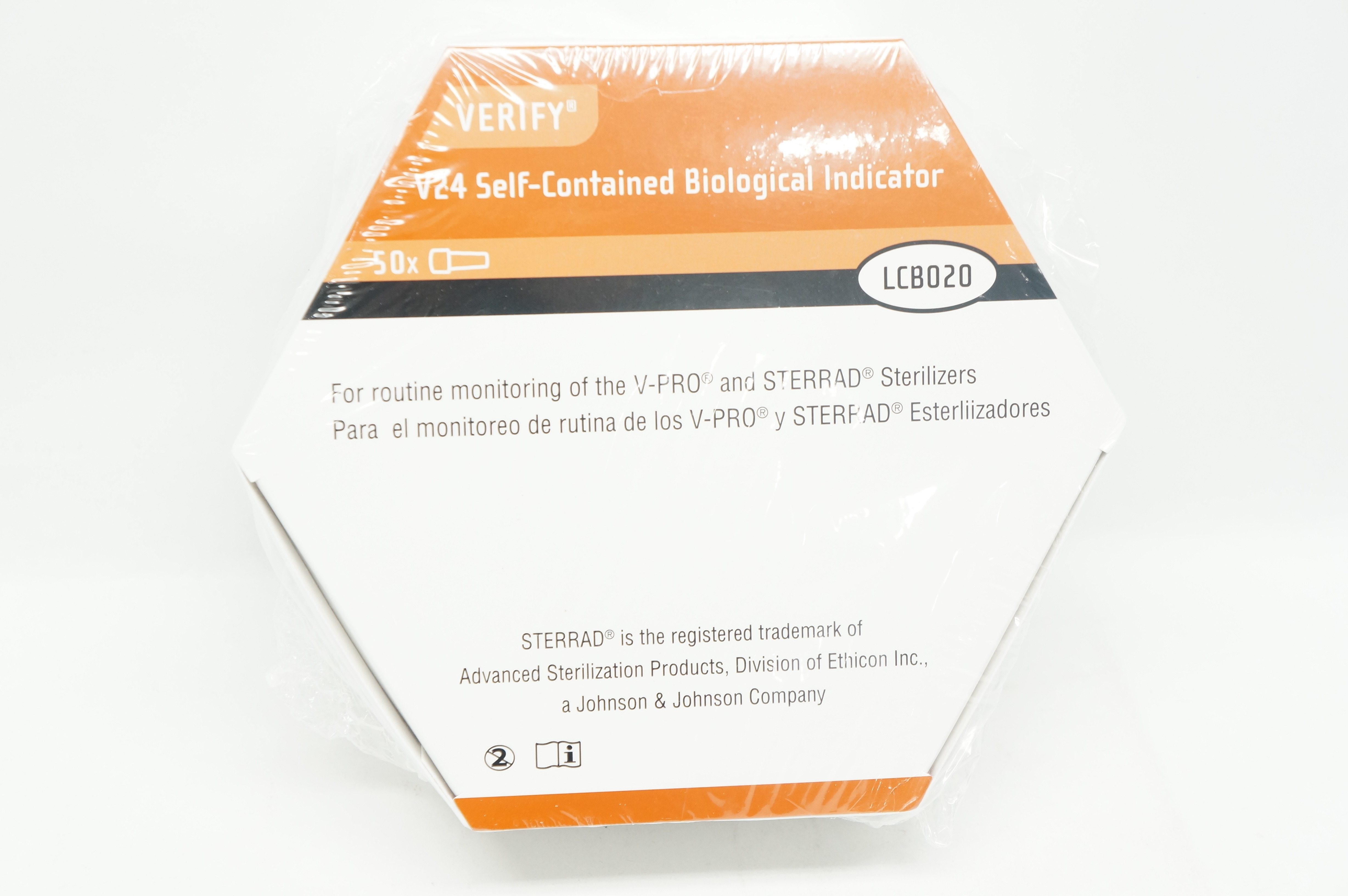 Steris LCB020 VERIFY V24 Self-Contained Biological Indicator (x) - Box of 50