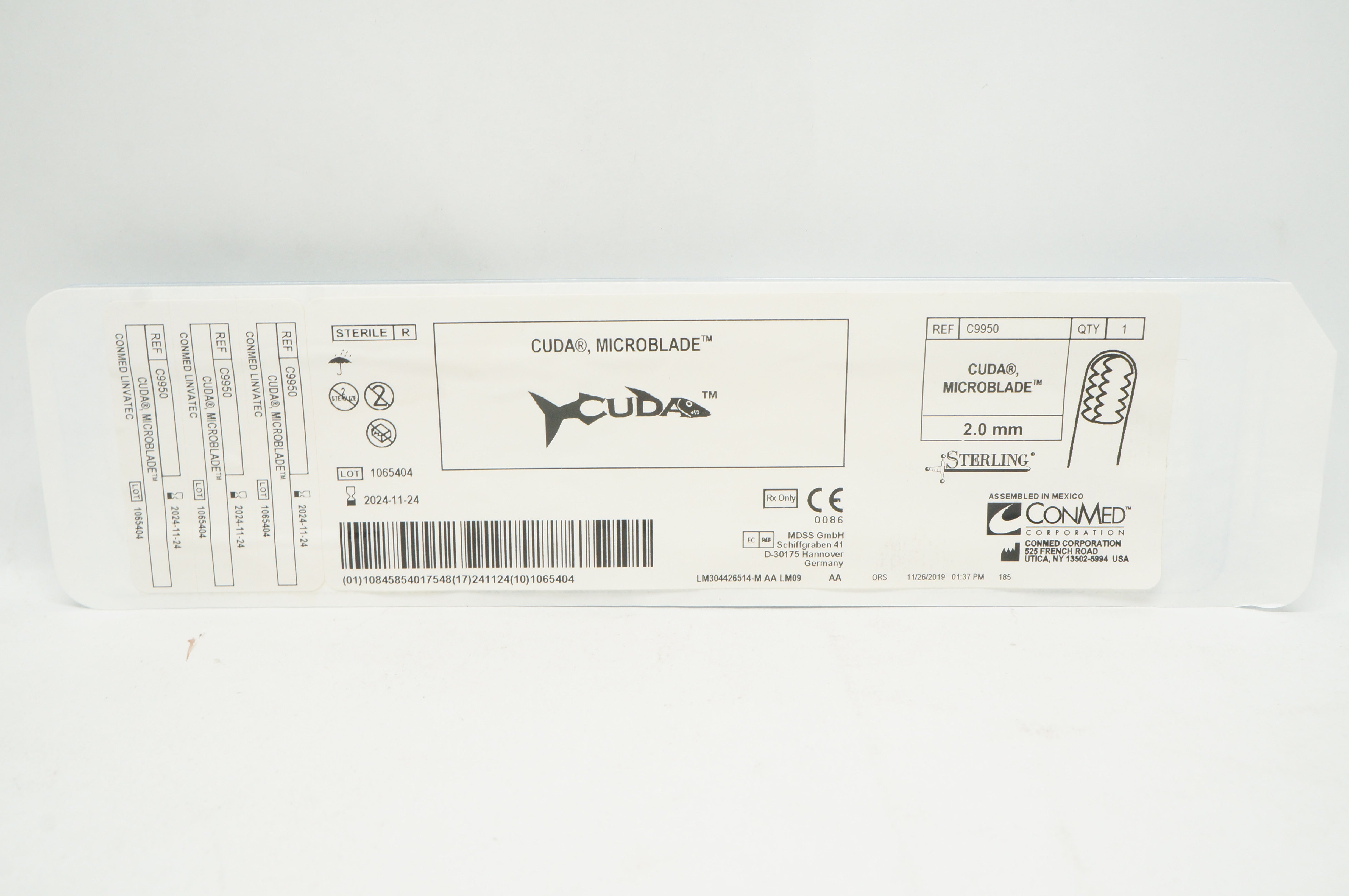 ConMed C9950 CUDA Microblade Sterling 2.0mm