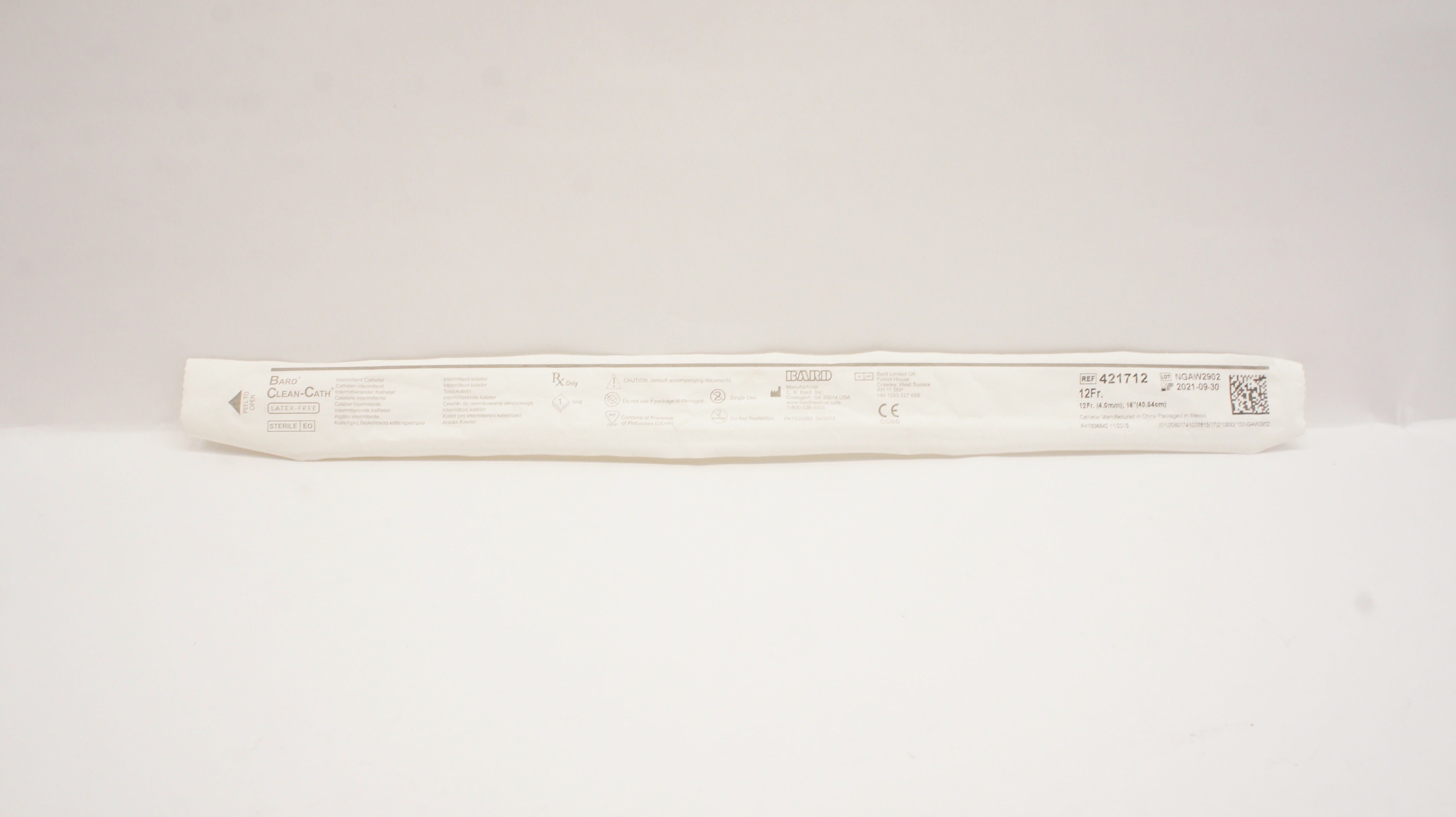 Bard 421712 Clean-Cath Intermittent Cath. 12Fr x 16 inch