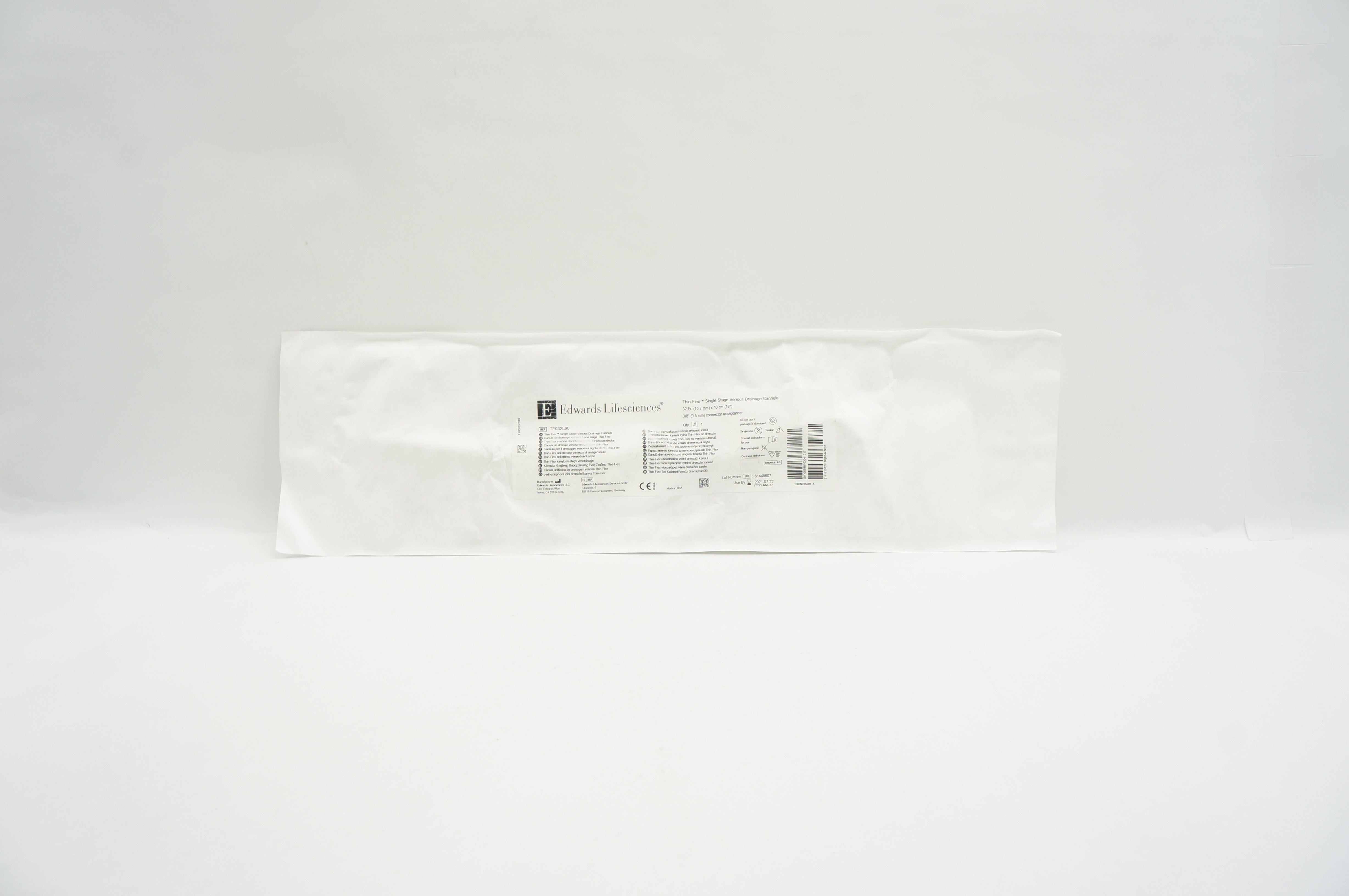 Edwards Lifesciences TF032L90 Thin-Flex Single Stage Venous Cannula 32Fx40cm (x)