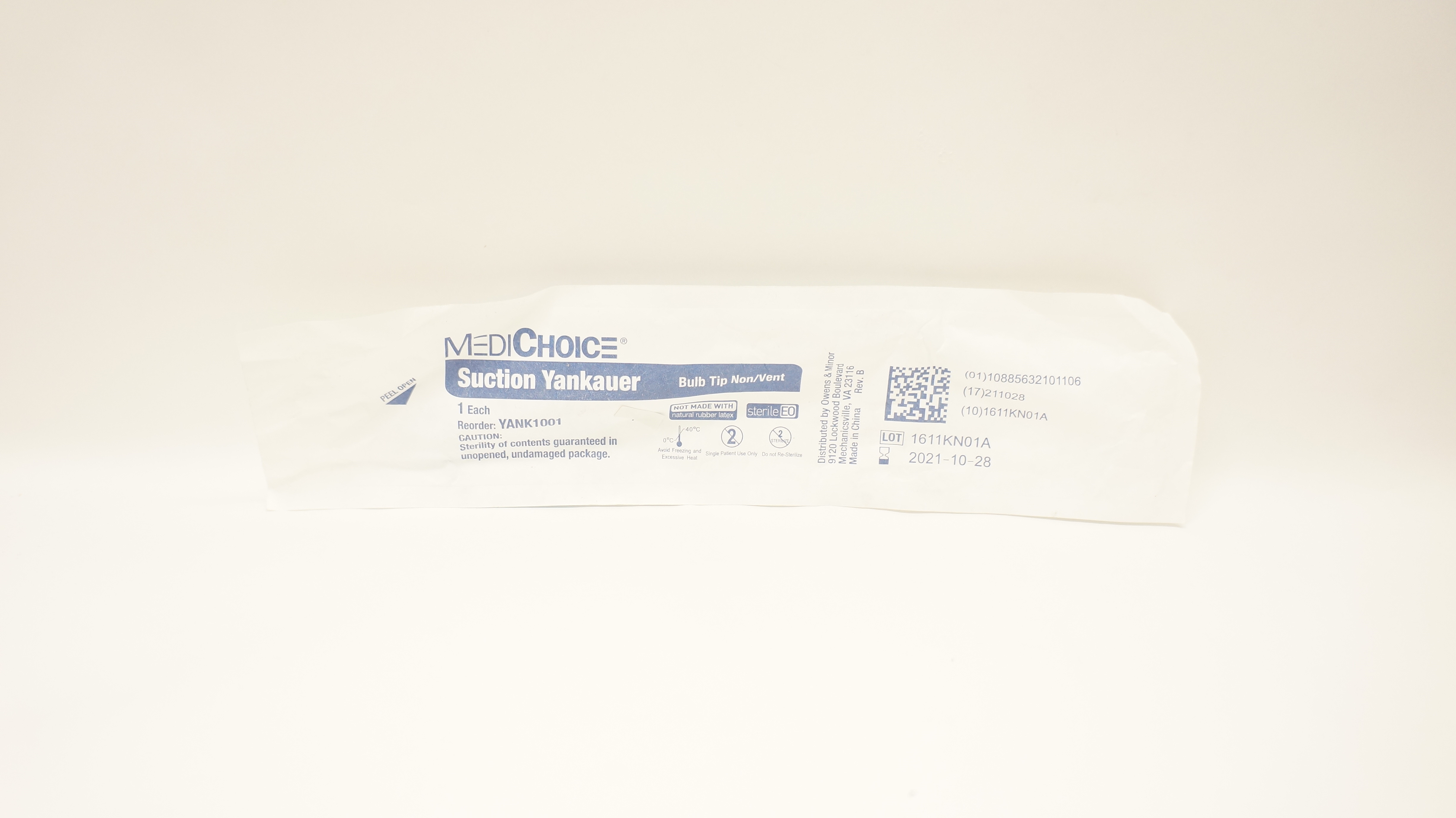 MediChoice YANK1001 Suction Yankauer Bulb Tip Non-Vent (x)