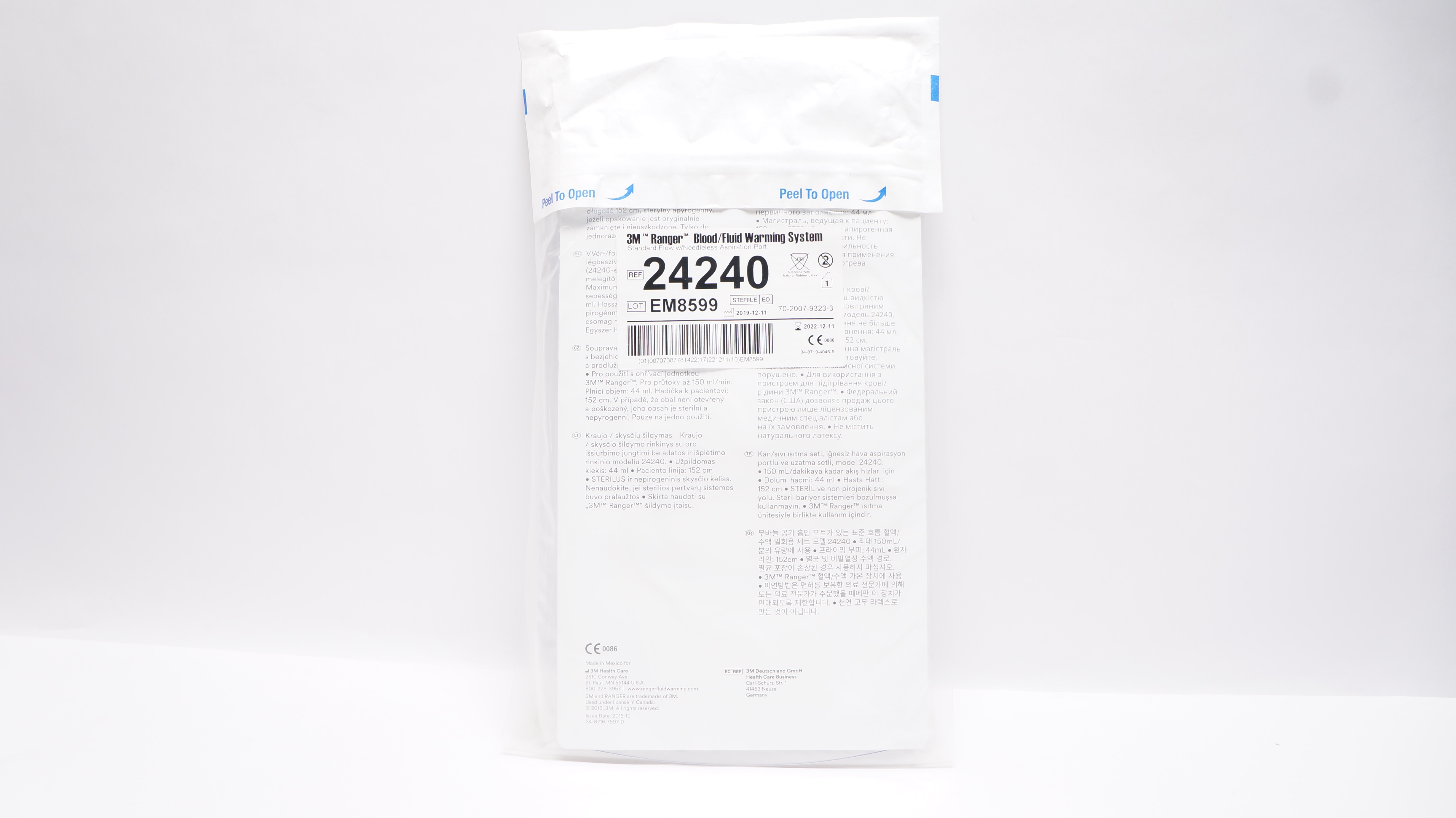 3M 24240 RANGER Standard Flow Blood/Fluid Warming System (x)