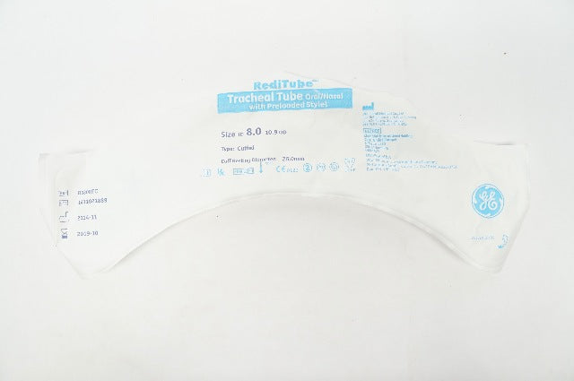 Vital Signs 8080RTC RediTube Tracheal Tube, Cuffed 8.0mm x 10.9mm x 26mm (x)