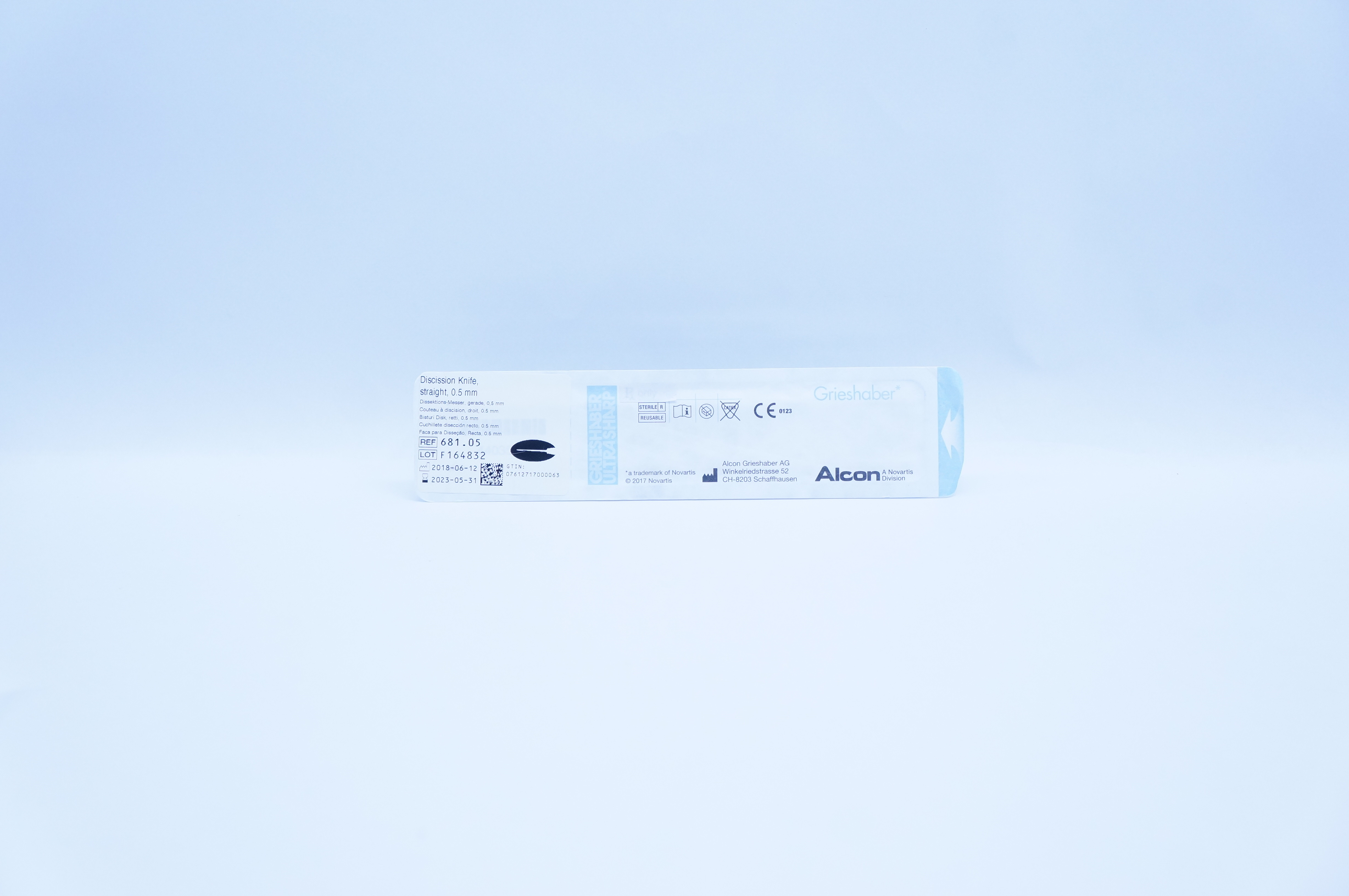 Alcon 681.05 Grieshaber Discission Knife Straight 0.5mm