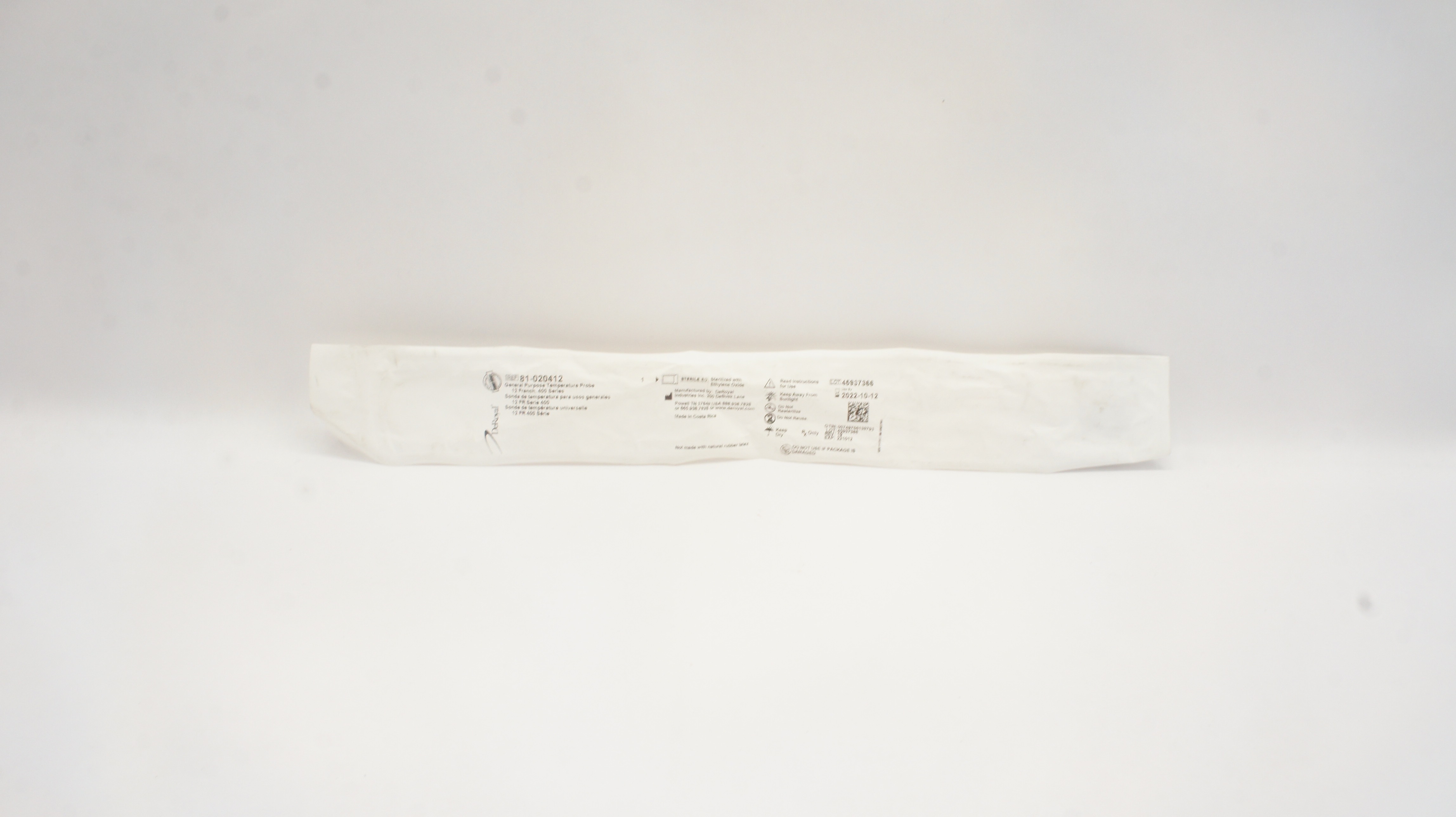 DeRoyal 81-020412 General Purpose Temperature Probe 12Fr. 400 Series (x)