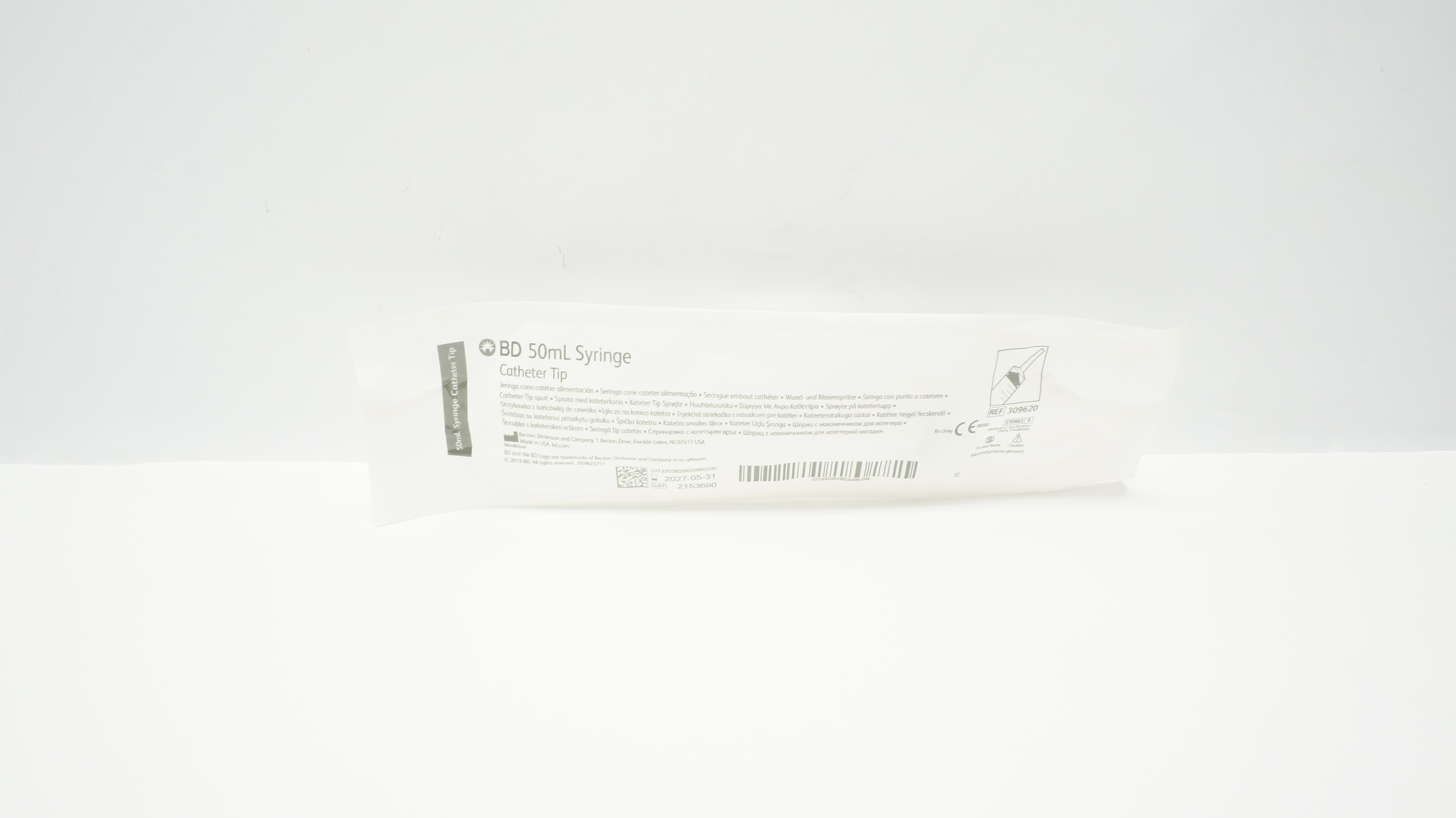 BD 309620 Syringe Cath. Tip, 50mL