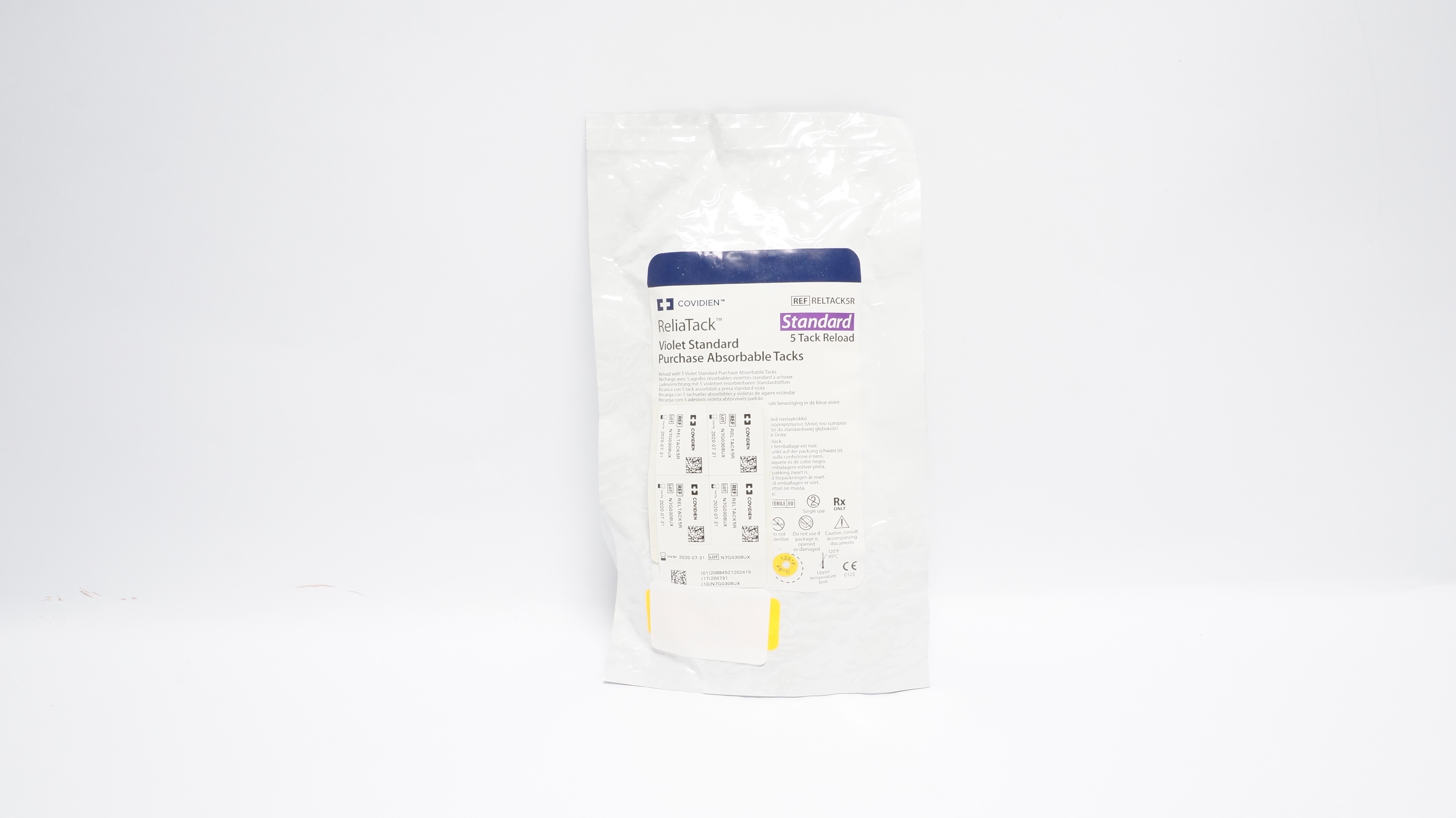 Covidien RELTACK5R ReliaTack Violet Standard Absorbable Tacks (x)- Pack of 5