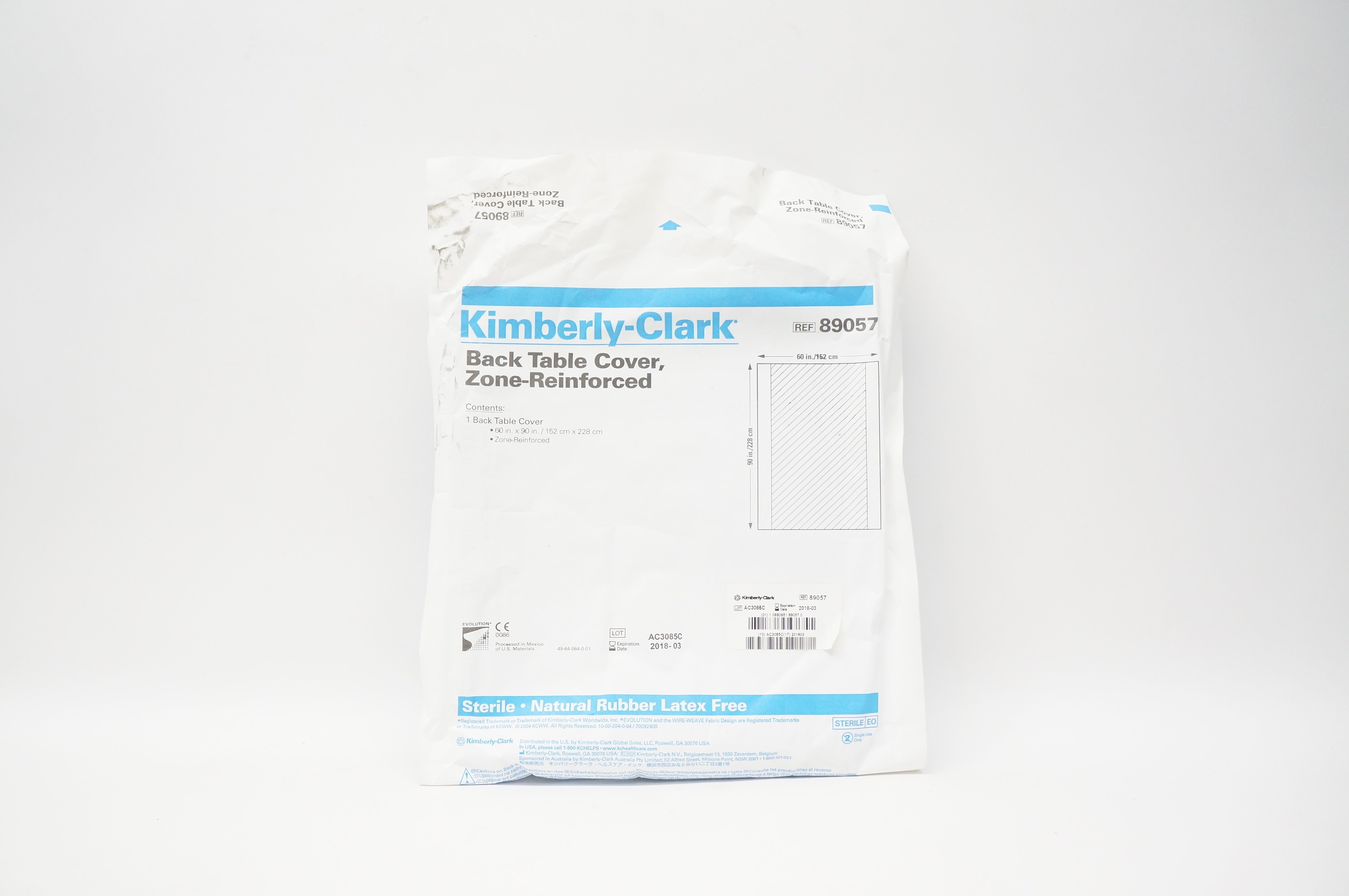 Kimberly-Clark 89057 Back Table Cover Zone-Reinforced (x)