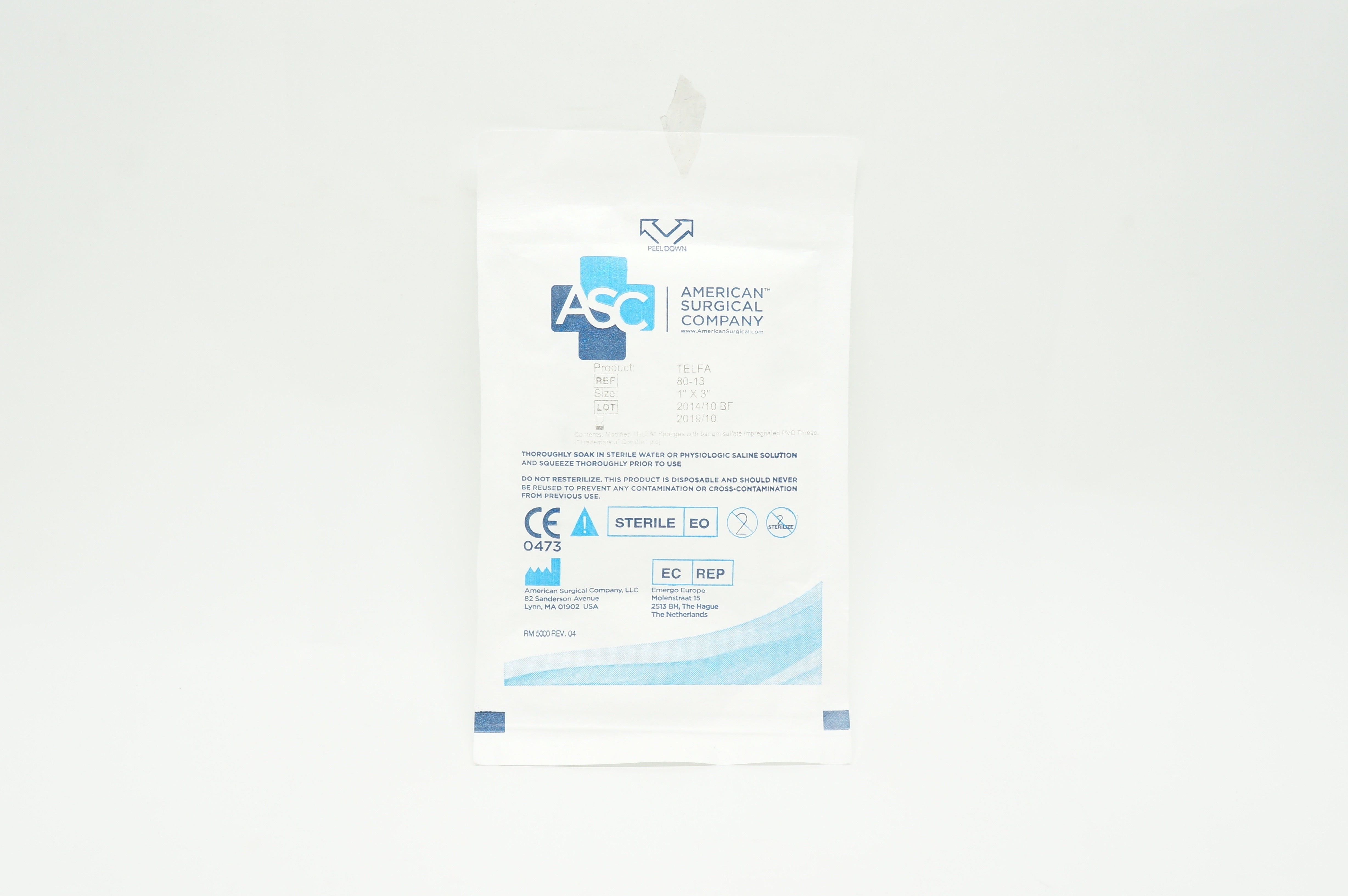 American Surgical Company 80-13 TELFA, 1inch x 3inch (x)