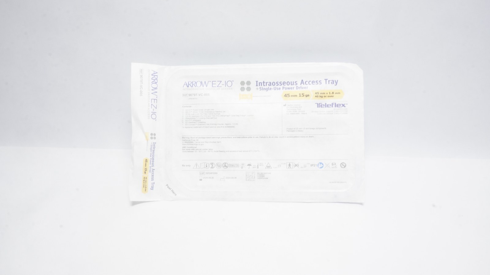 Teleflex 9079T-VC-005 ARROW EZ-IO Access Tray 45 mm 15 ga
