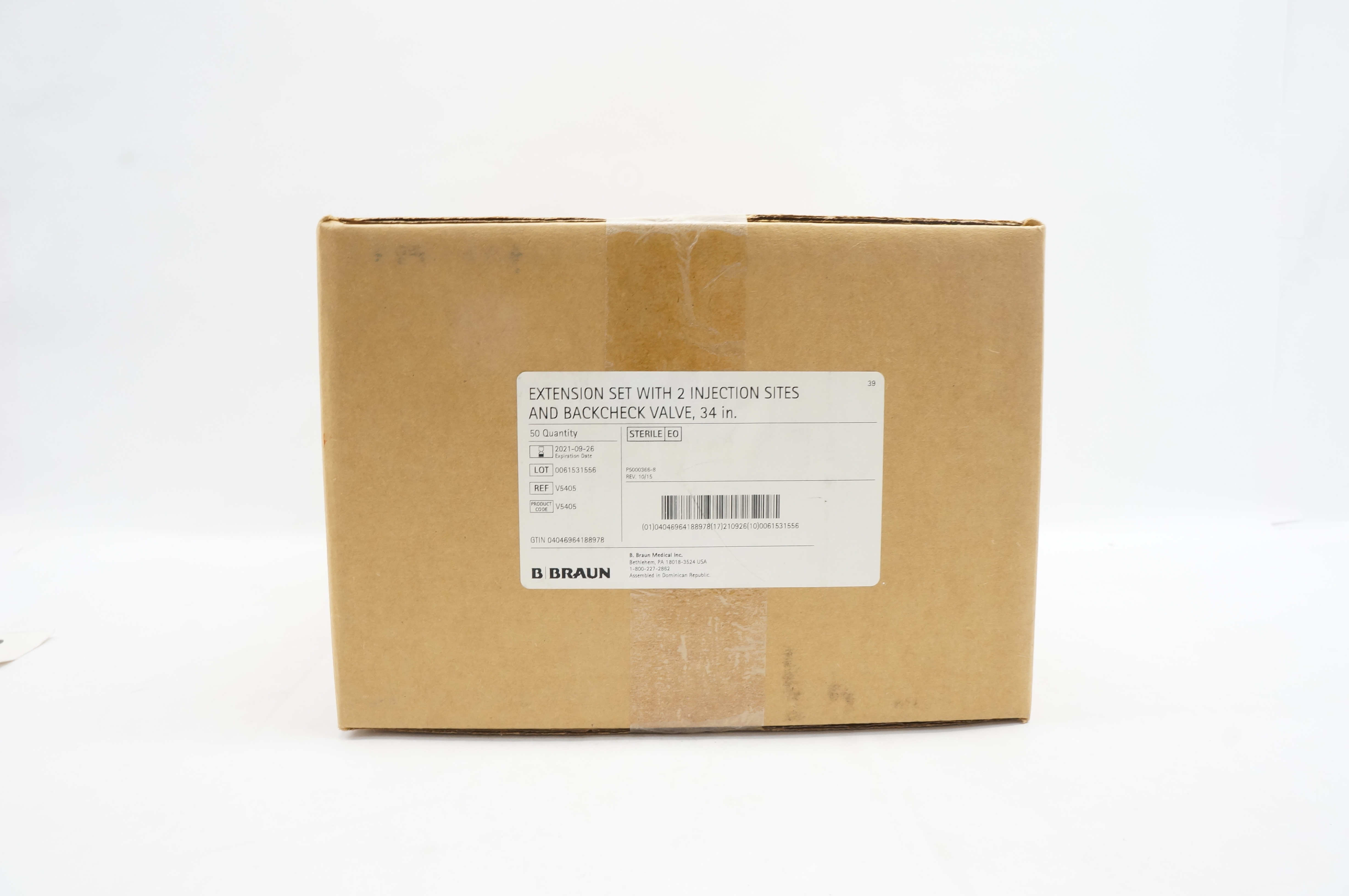 Braun V5405 Extension Set with Female Luer Lock Connector 34inch - Case of 50(x)