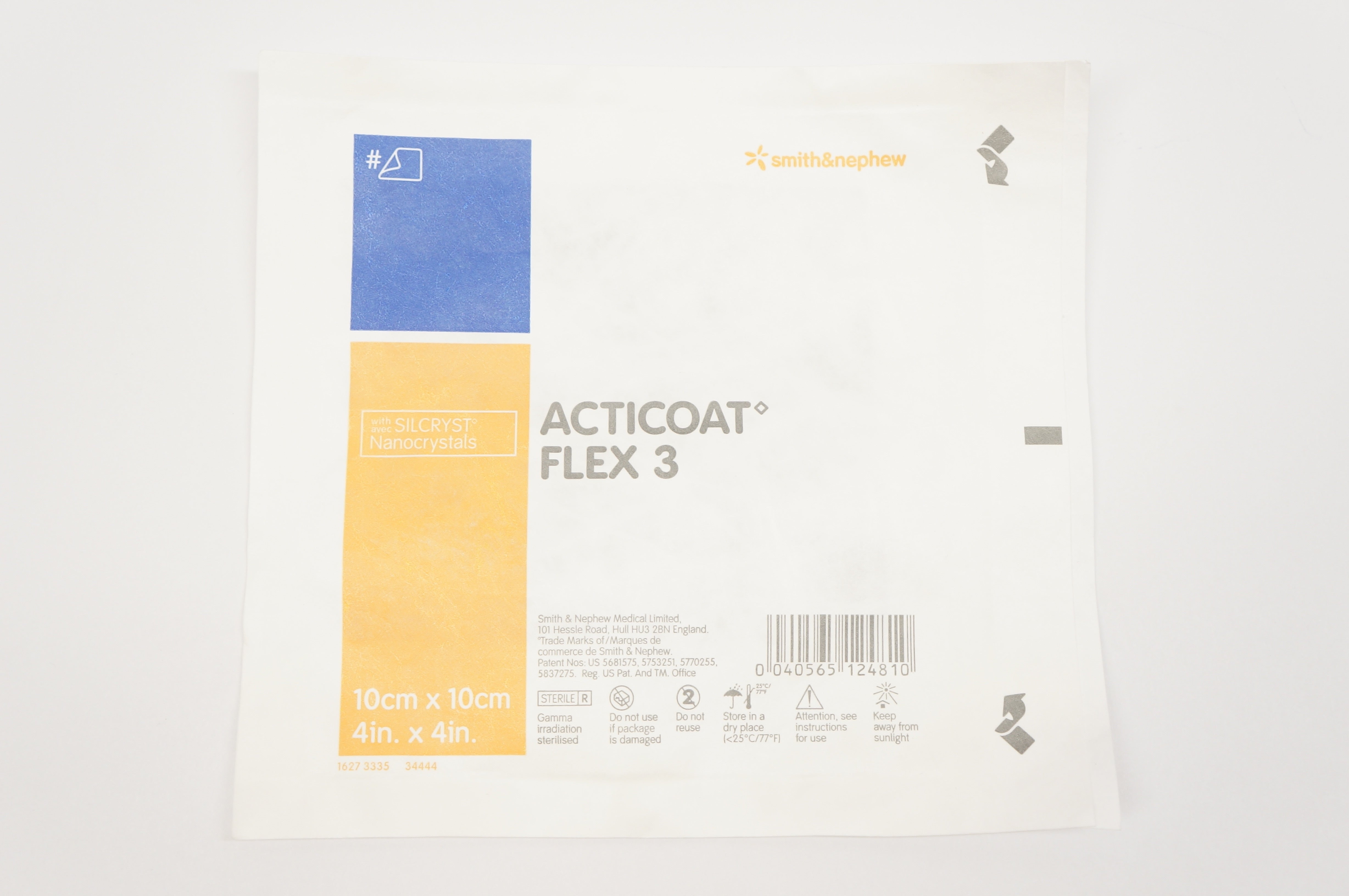 Smith&Nephew 66800406 Acticoat Flex 3 10cm x 10cm (x)