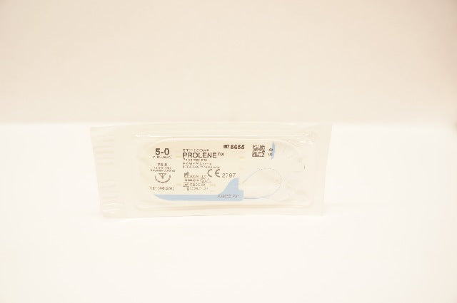 Ethicon 8655 5-0 PROLENE Polypropylene Stre PS-5 13mm 1/2c Reverse Cutting18inch
