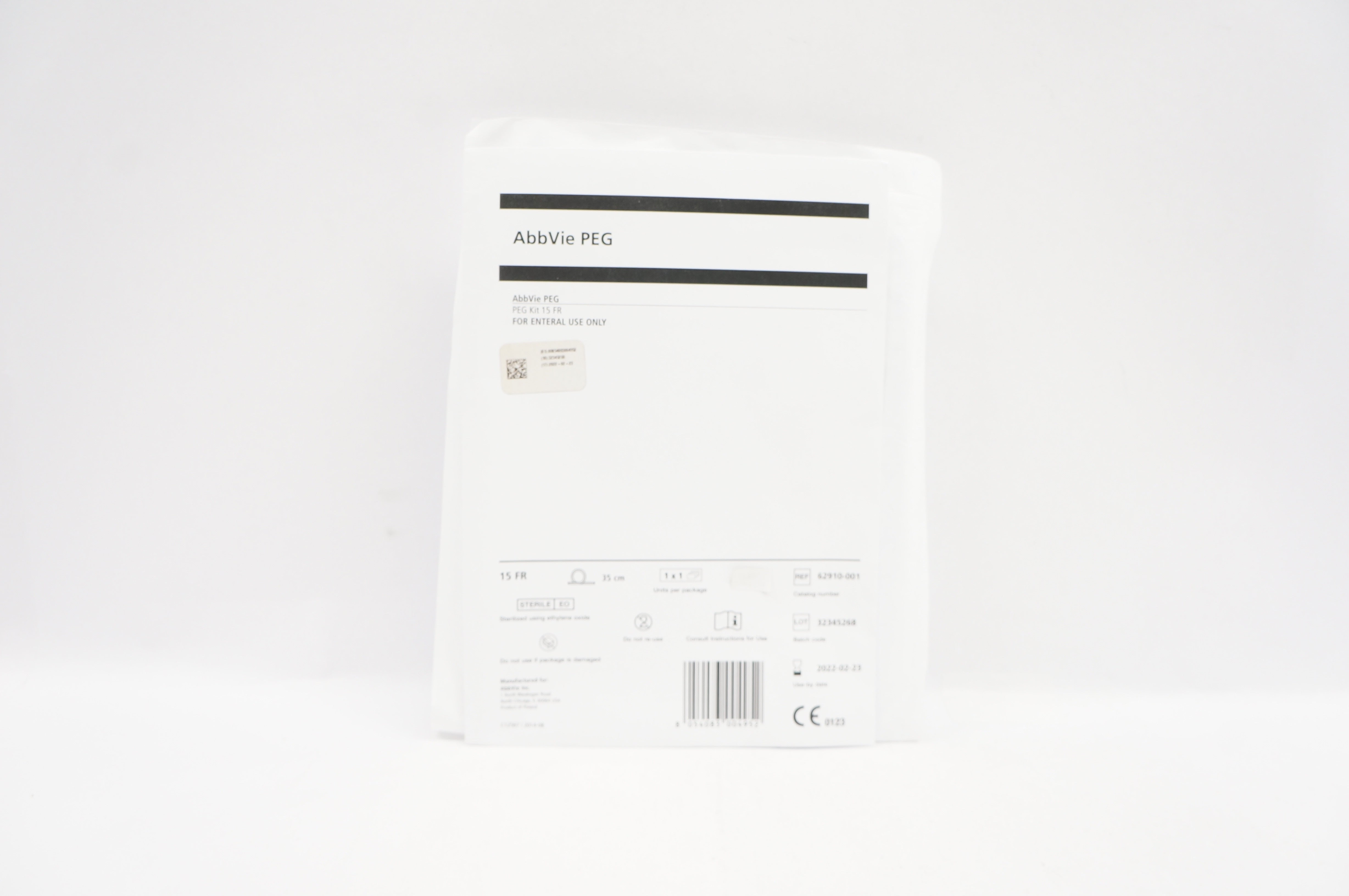 AbbVie 62910-001 PEG Kit 15 Fr 35 mm For External Use Only (x)