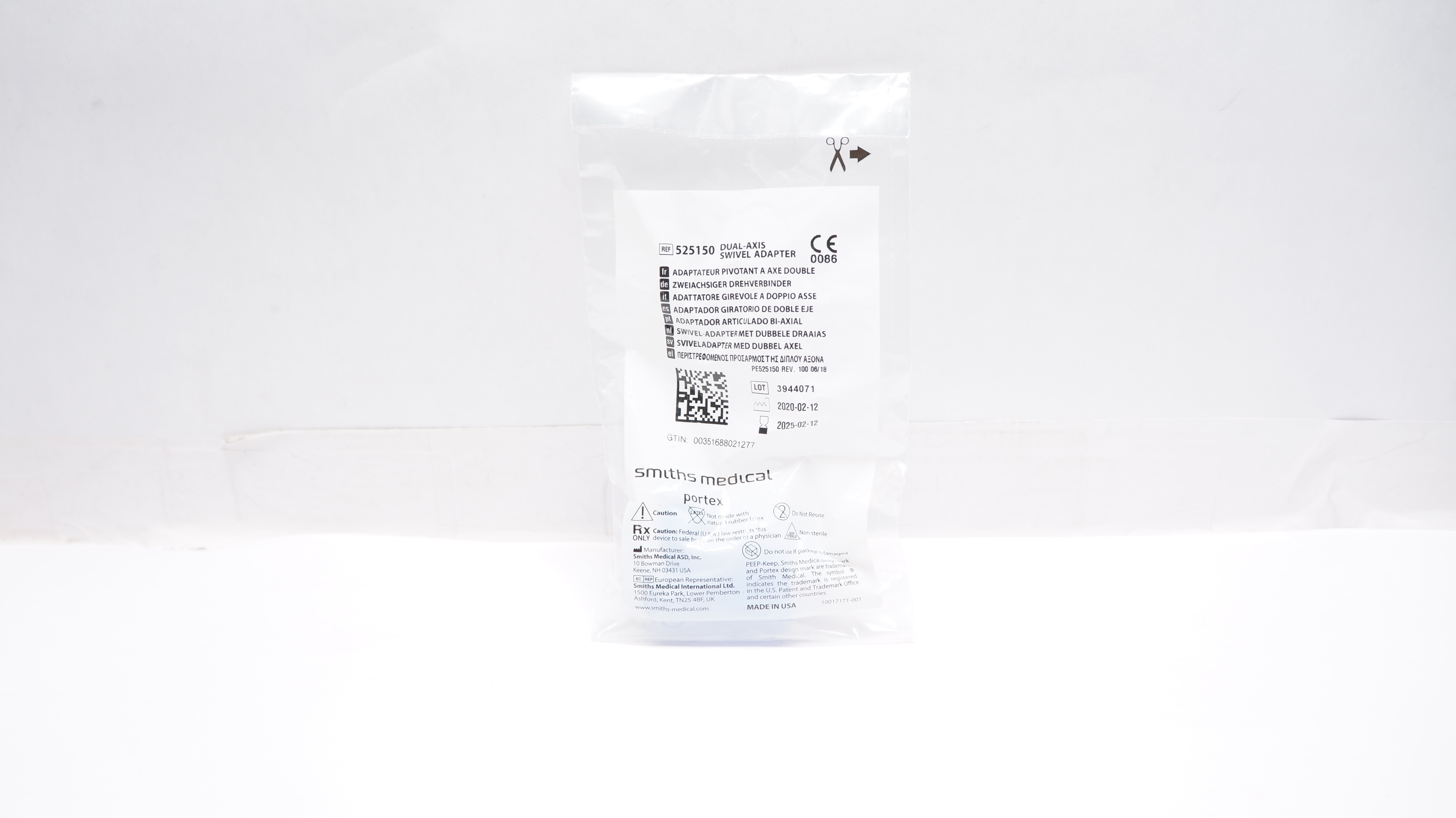 Smiths Medical 525150 Dual-Axis Swivel Adapter