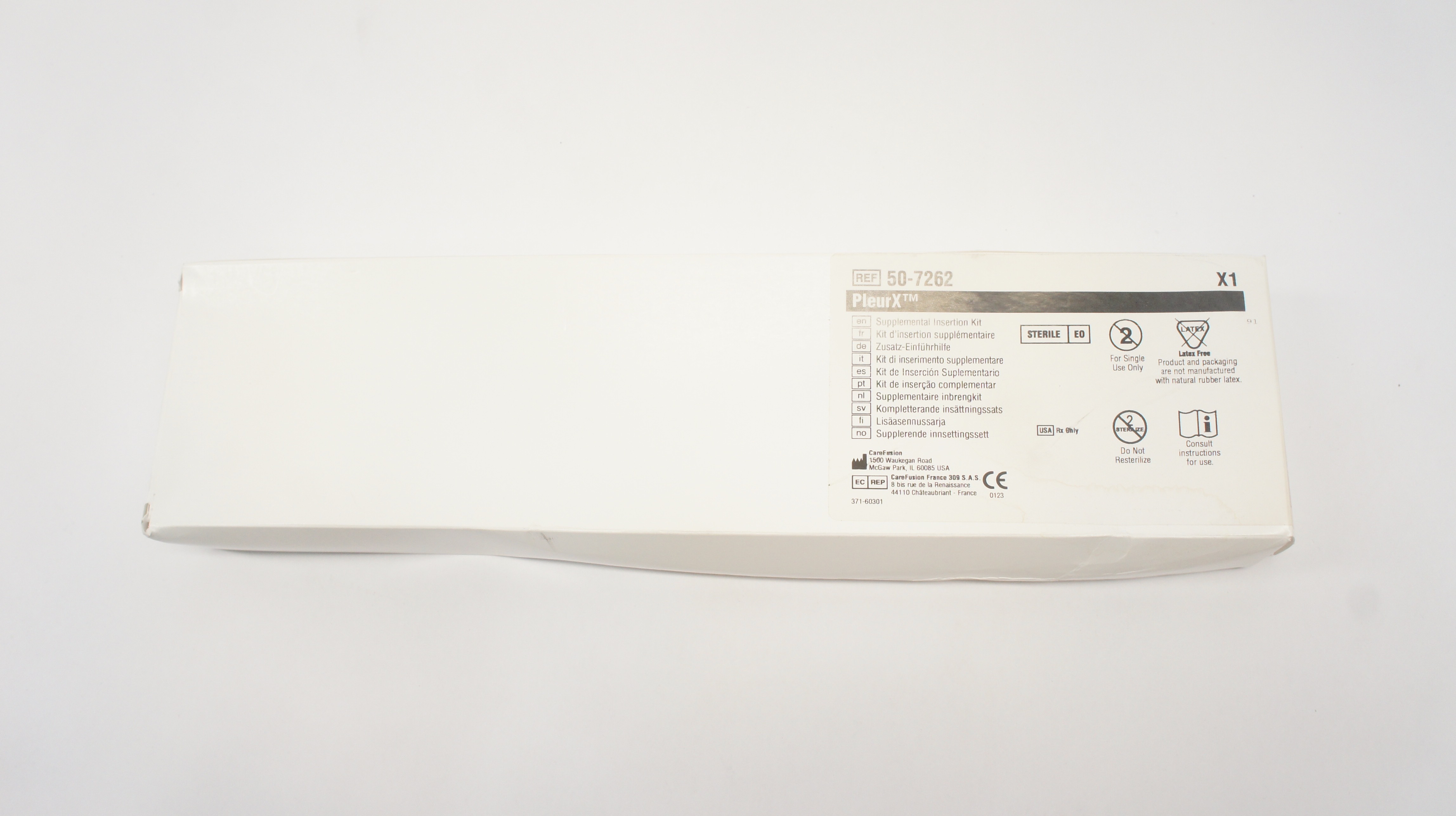 CareFusion 50-7262 PleurX Supplemental Insertion Kit (x)