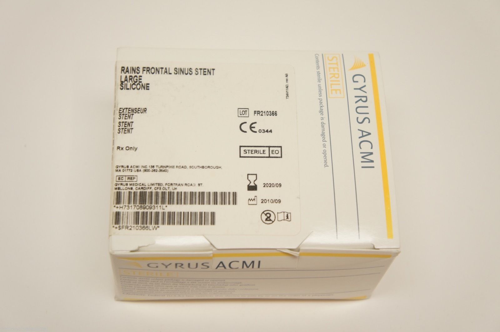 70890931 ~ Gyrus ACMI Rains Frontal Sinus Stnt Large (x) ~ Box of 6
