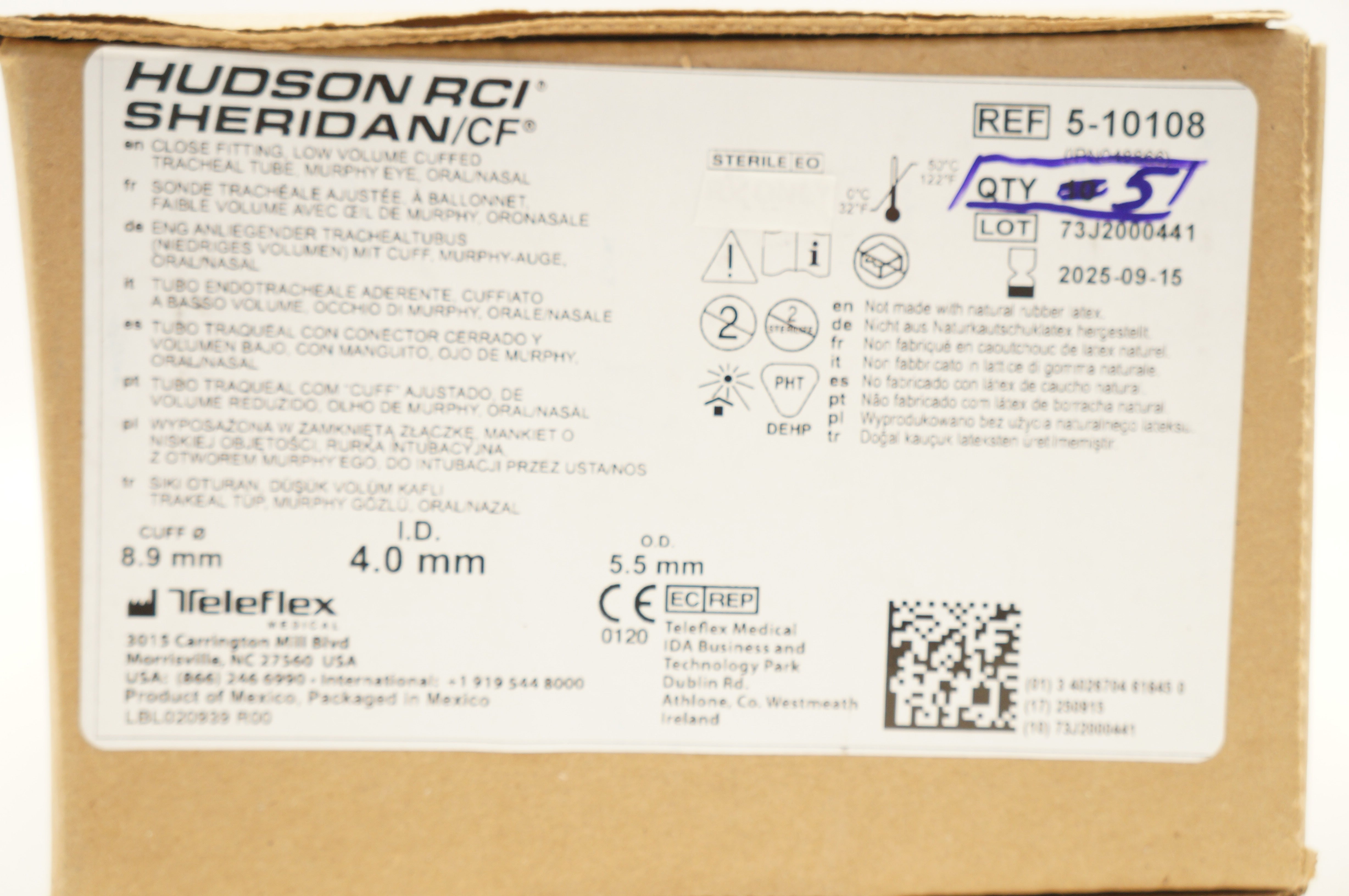 Hudson RCI 5-10108 SHERIDAN Close Fitting Low Volume 4.0 x 5.5mm - Box of 5