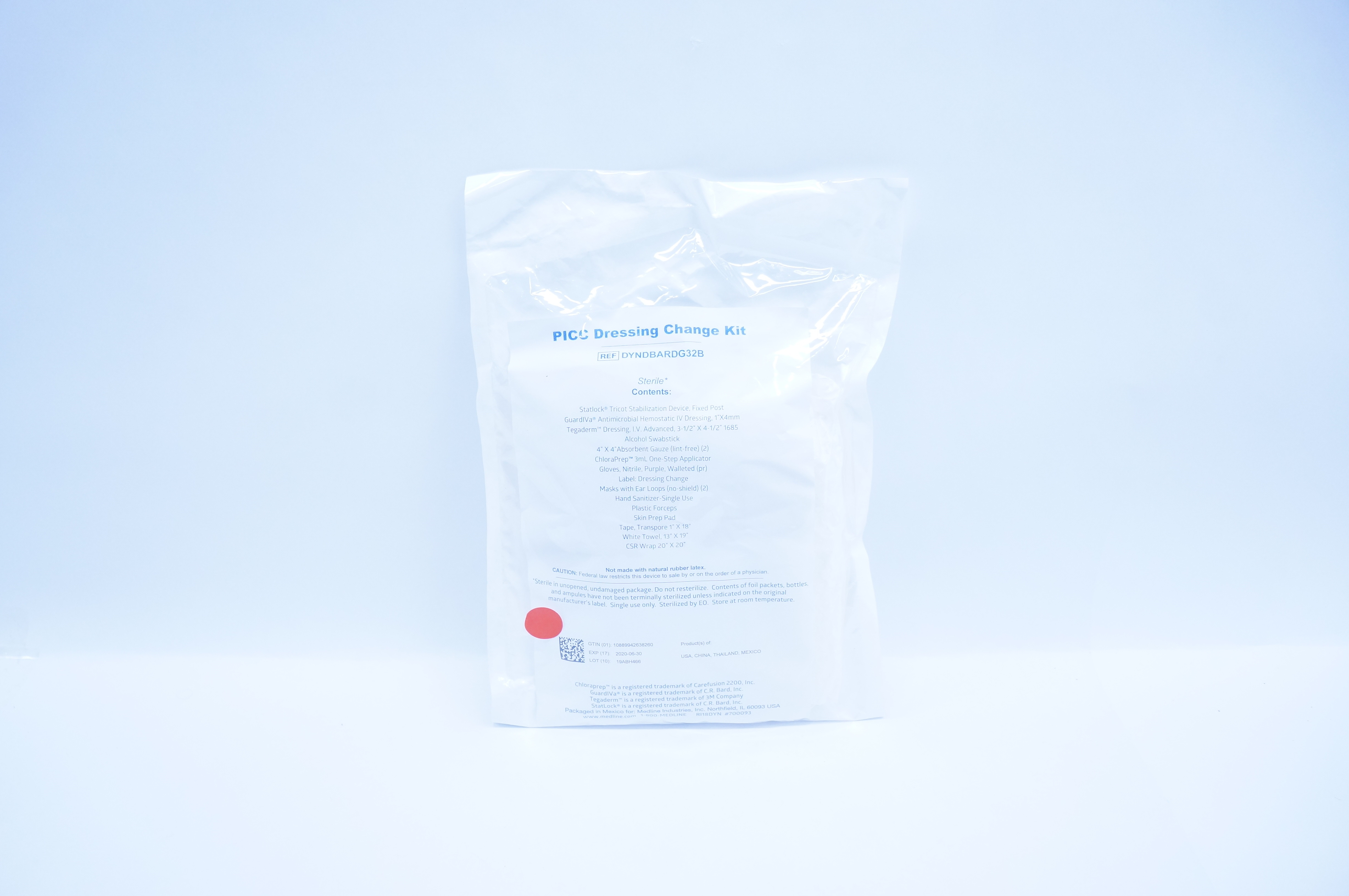 Medline DYNDBARDG32B PICC Dressing Change Kit (x)