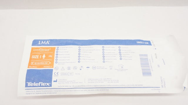 Teleflex 128010 LMA Laryngeal Mask Airway, Size 1 <5kg, Air<4ml/60cm H2O (x)