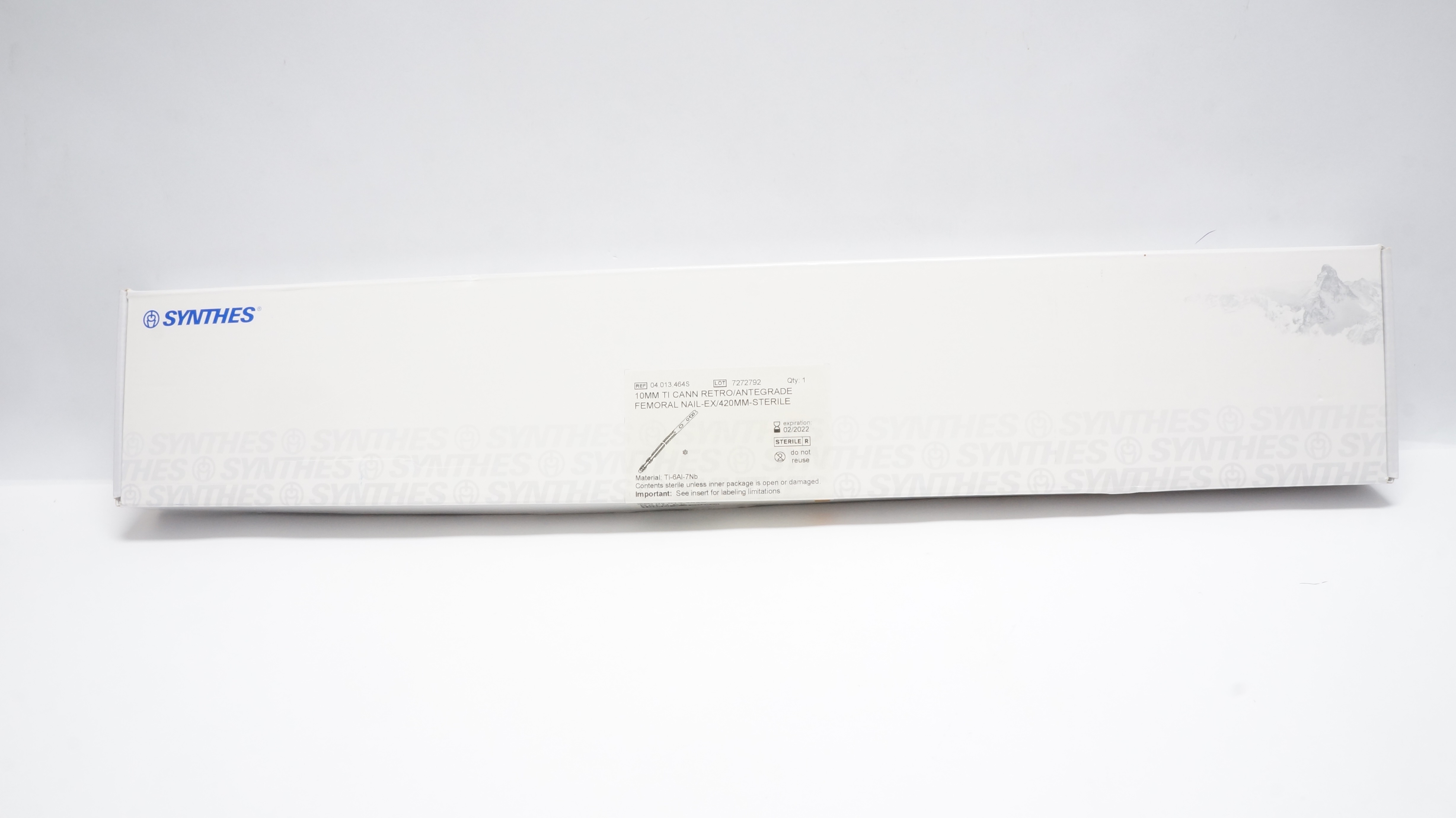 Synthes 04.013.464S 10mm TI CANN RETRO/ANTEGRADE FEMORAL NAIL-EX/420mm (x)