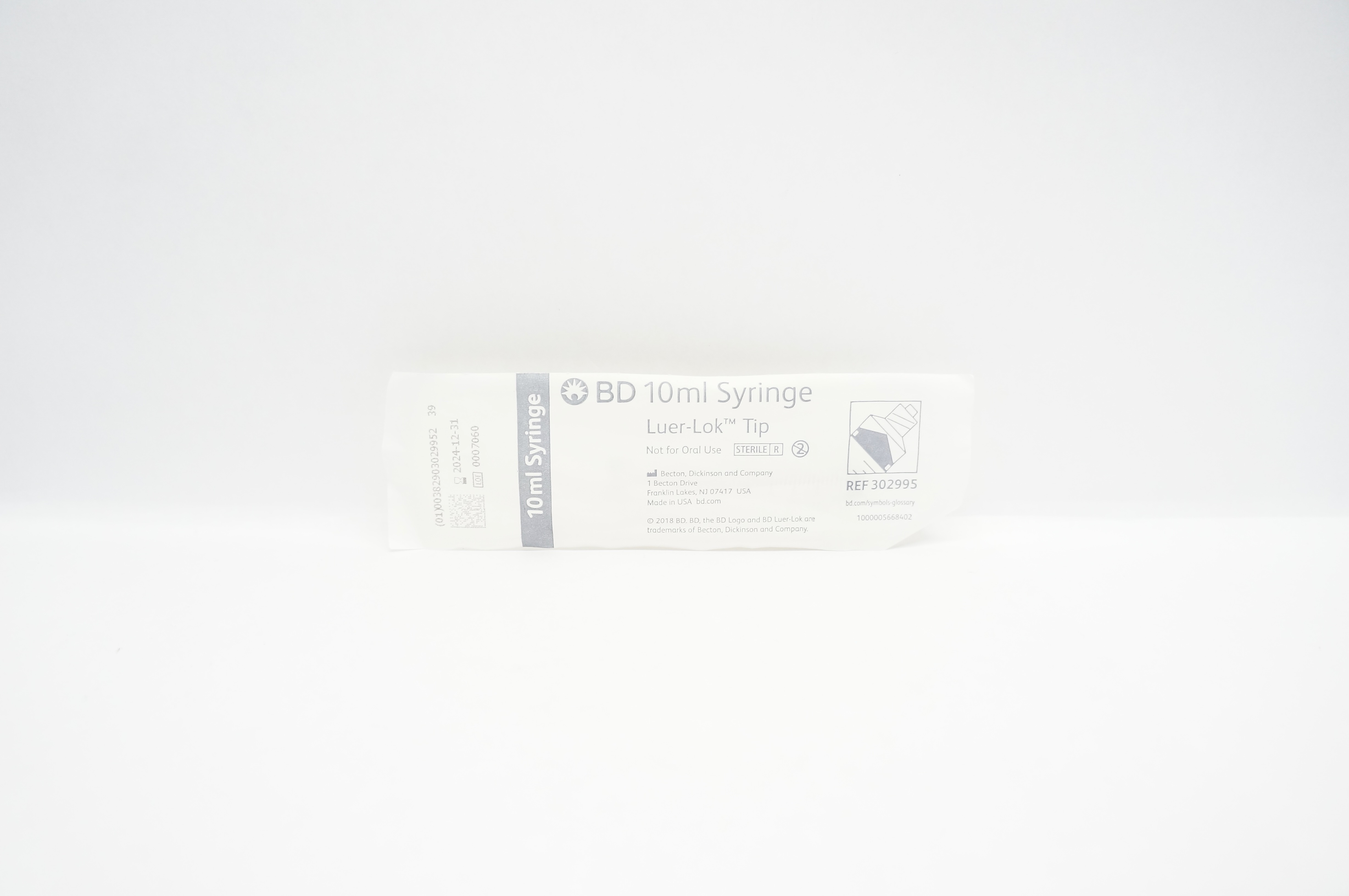 BD 302995 10ml Syringe Luer-Lok Tip