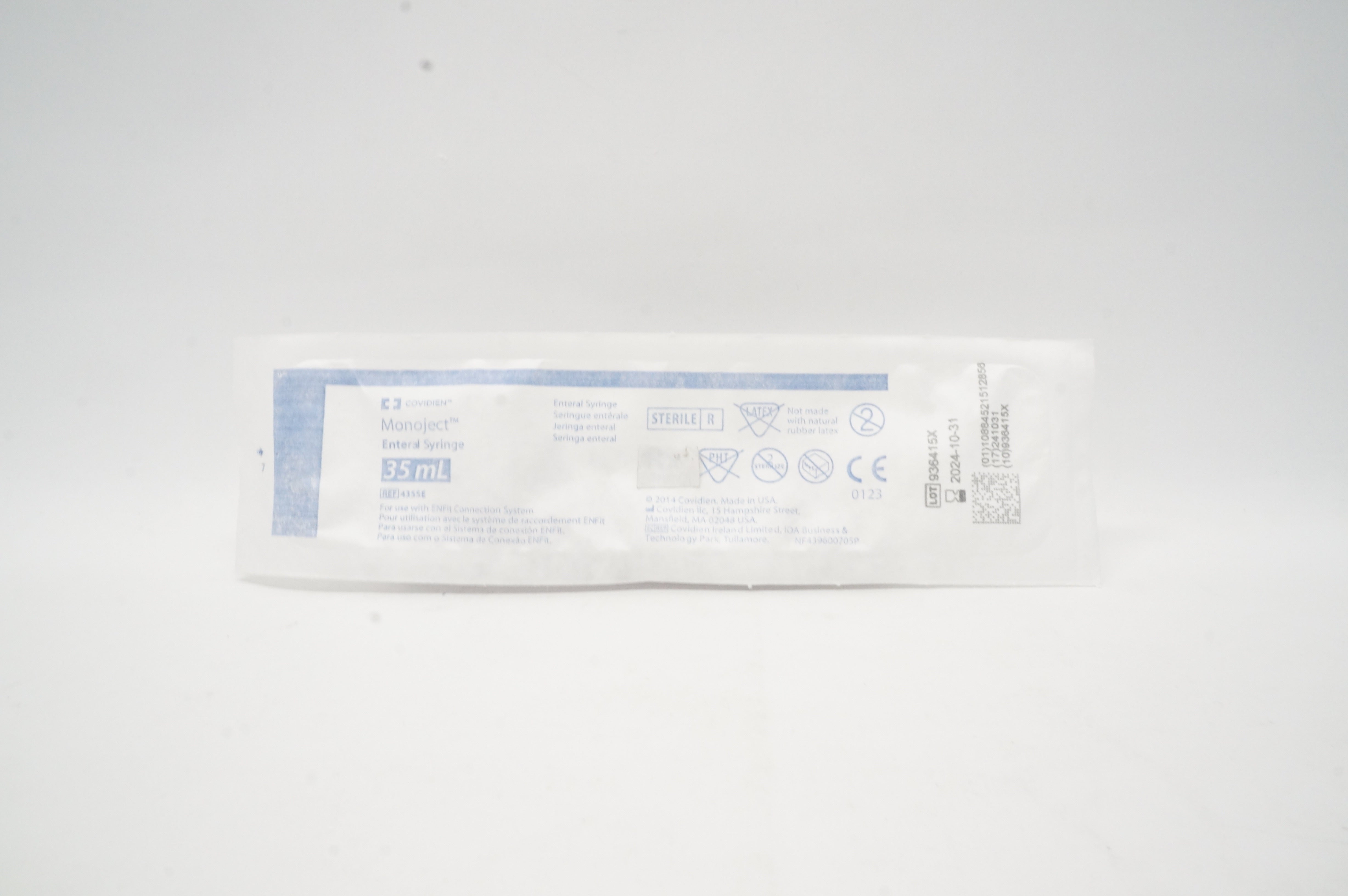 Covidien 435SE Monoject Enteral Syringe 35ml