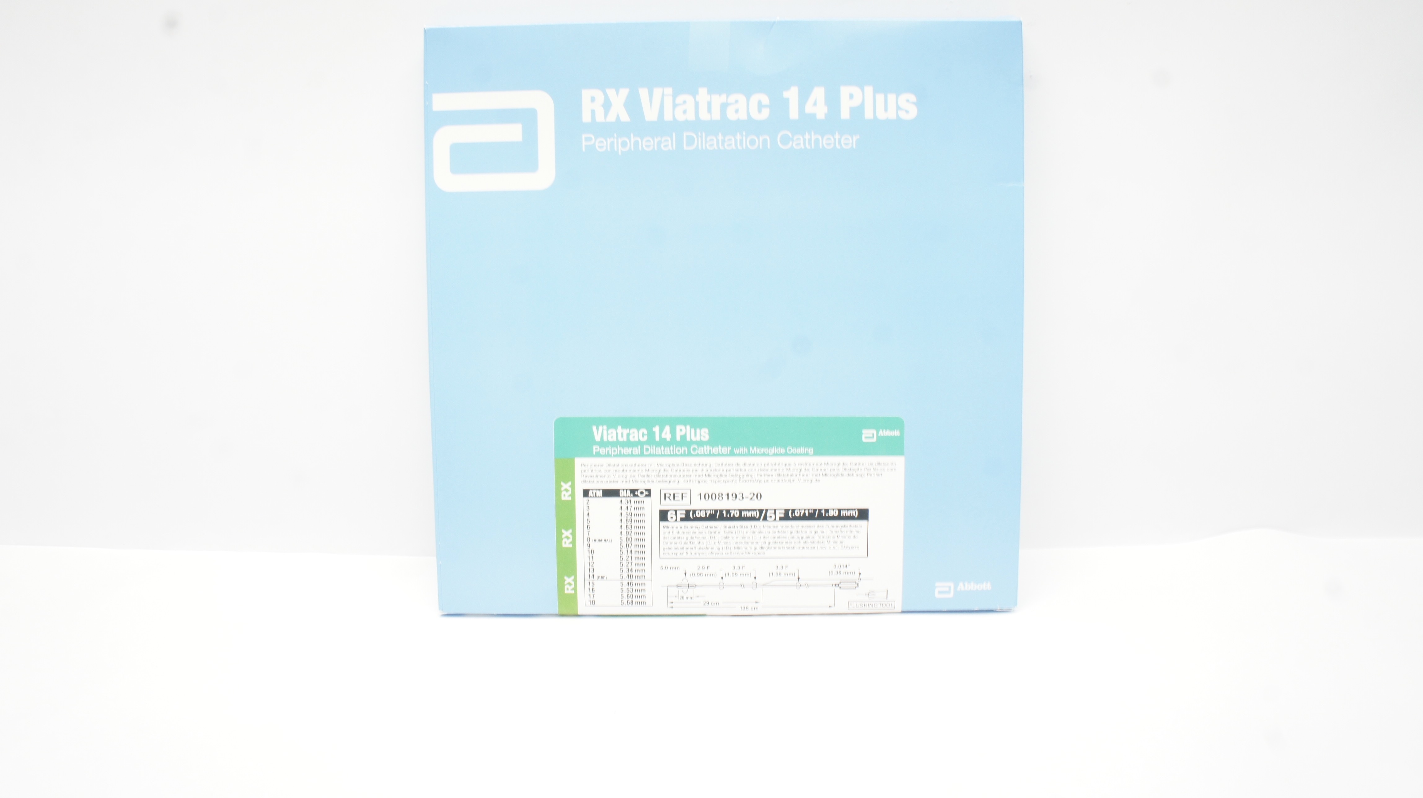 Abbott 1008193-20 Viatrac 14Plus Dilatation Cath. 5.0 x 20mm x 135cm (x)