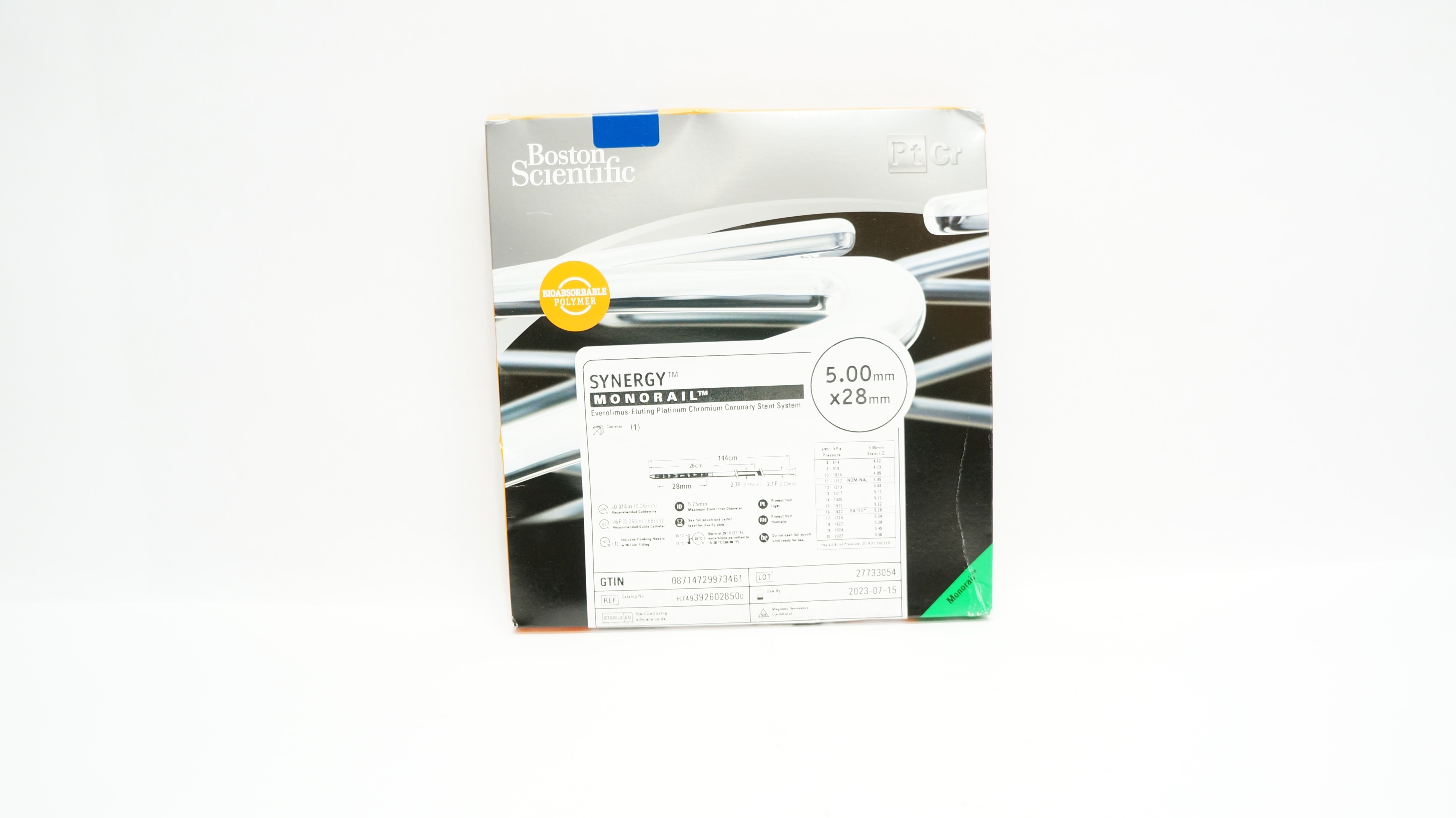 Boston Scientific H7493926028500 Synergy Coronary Stnt System 5.00mm x 28mm (x)