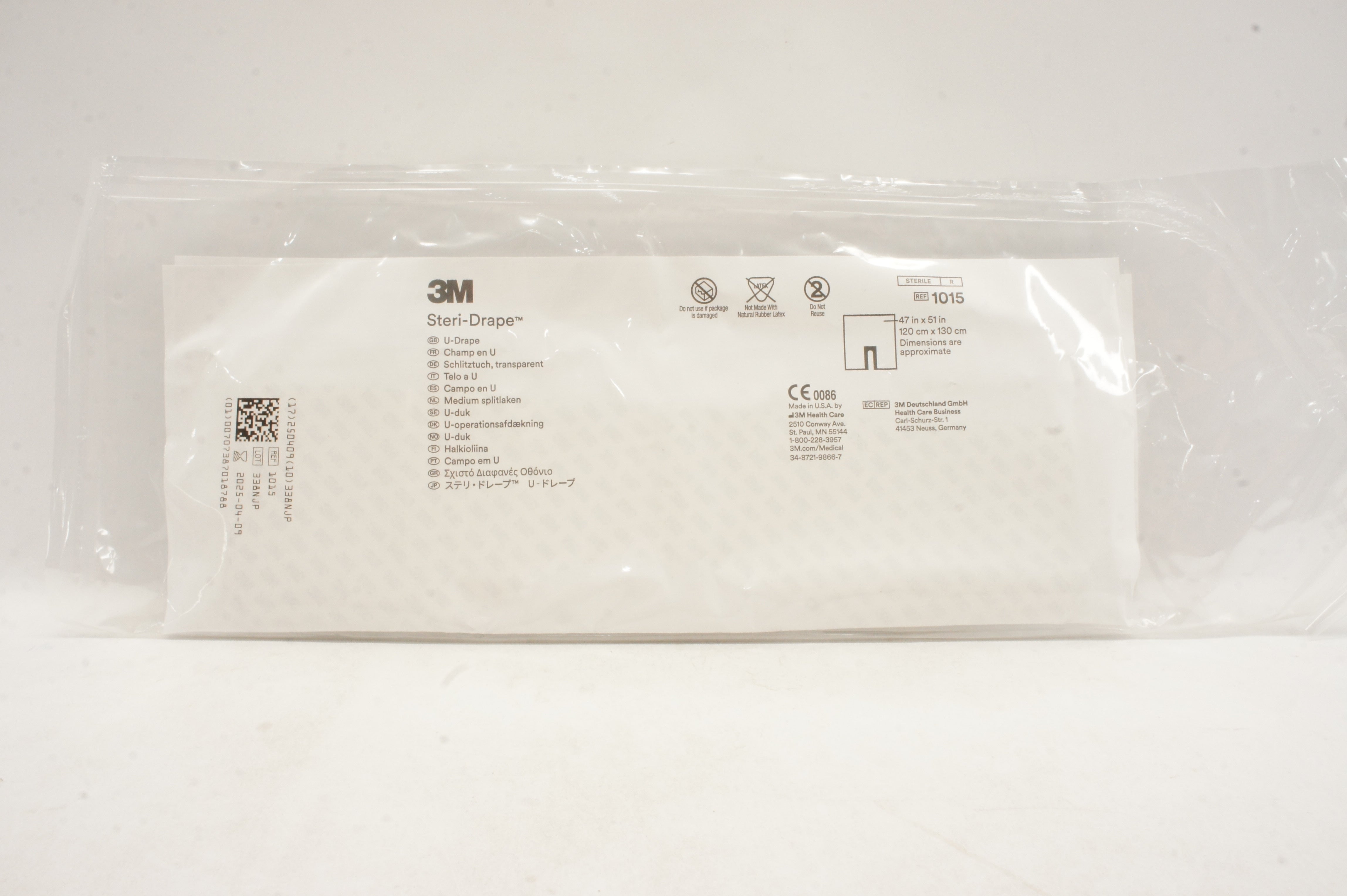 3M 1015 Steri-Drape U-Drape 47 inch x 51 inch