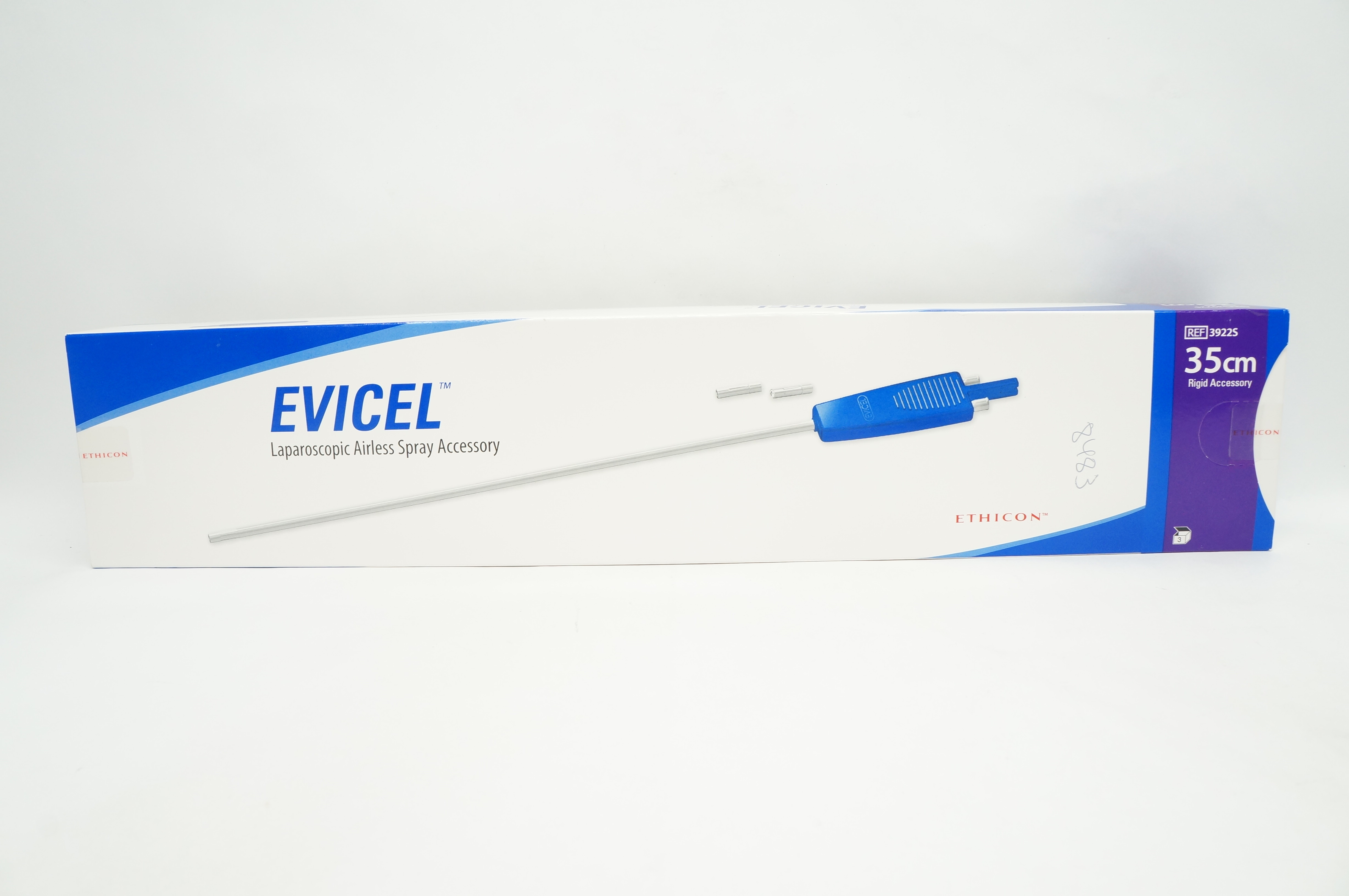 Ethicon 3922S Evicel Laparoscopic Airless Spray Accessory 35cm  - Box of 3