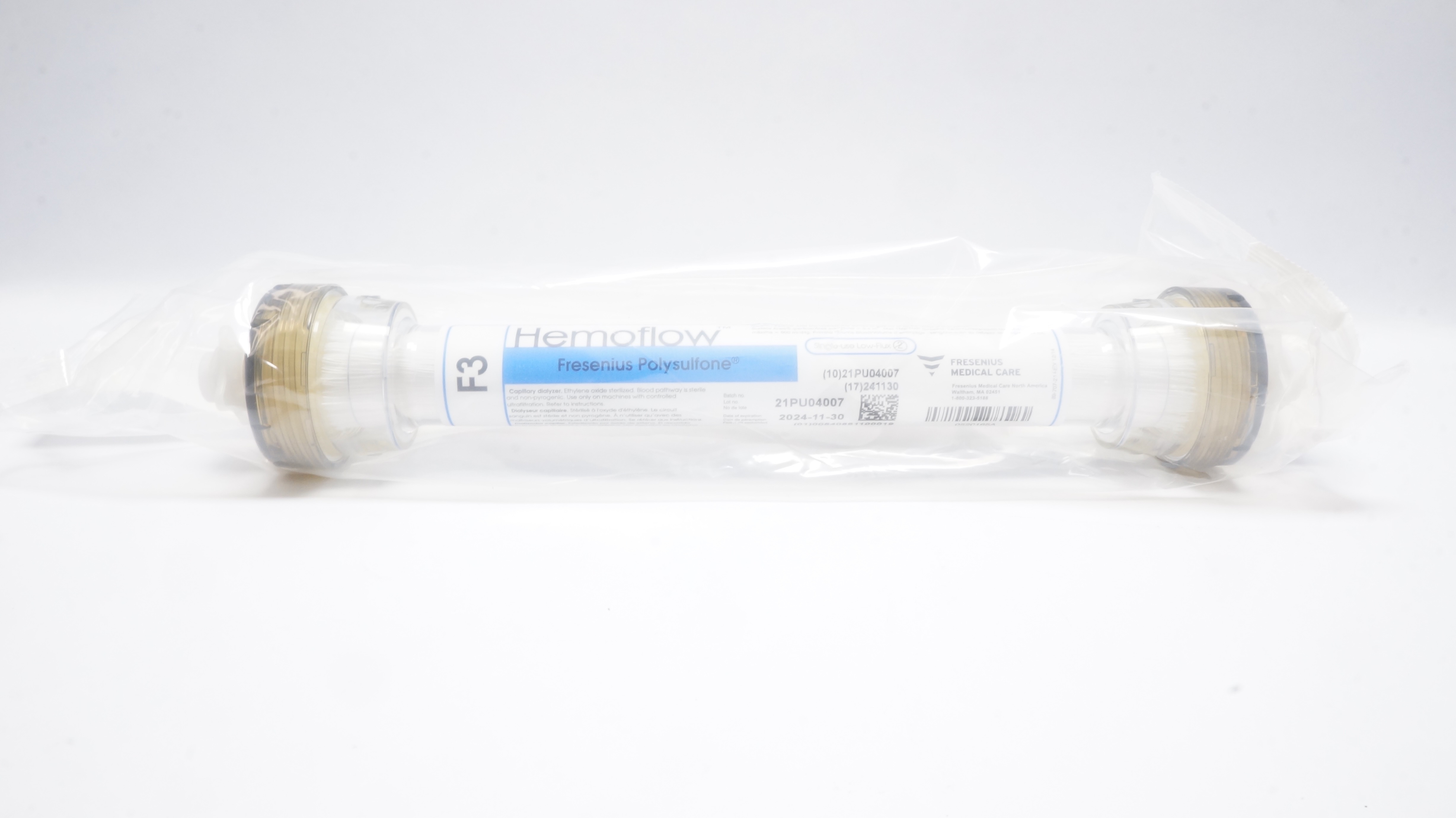 Fresenius Medical Care Hemoflow Fresenius Polysulfone F3 Low Flux Dialyzer (x)